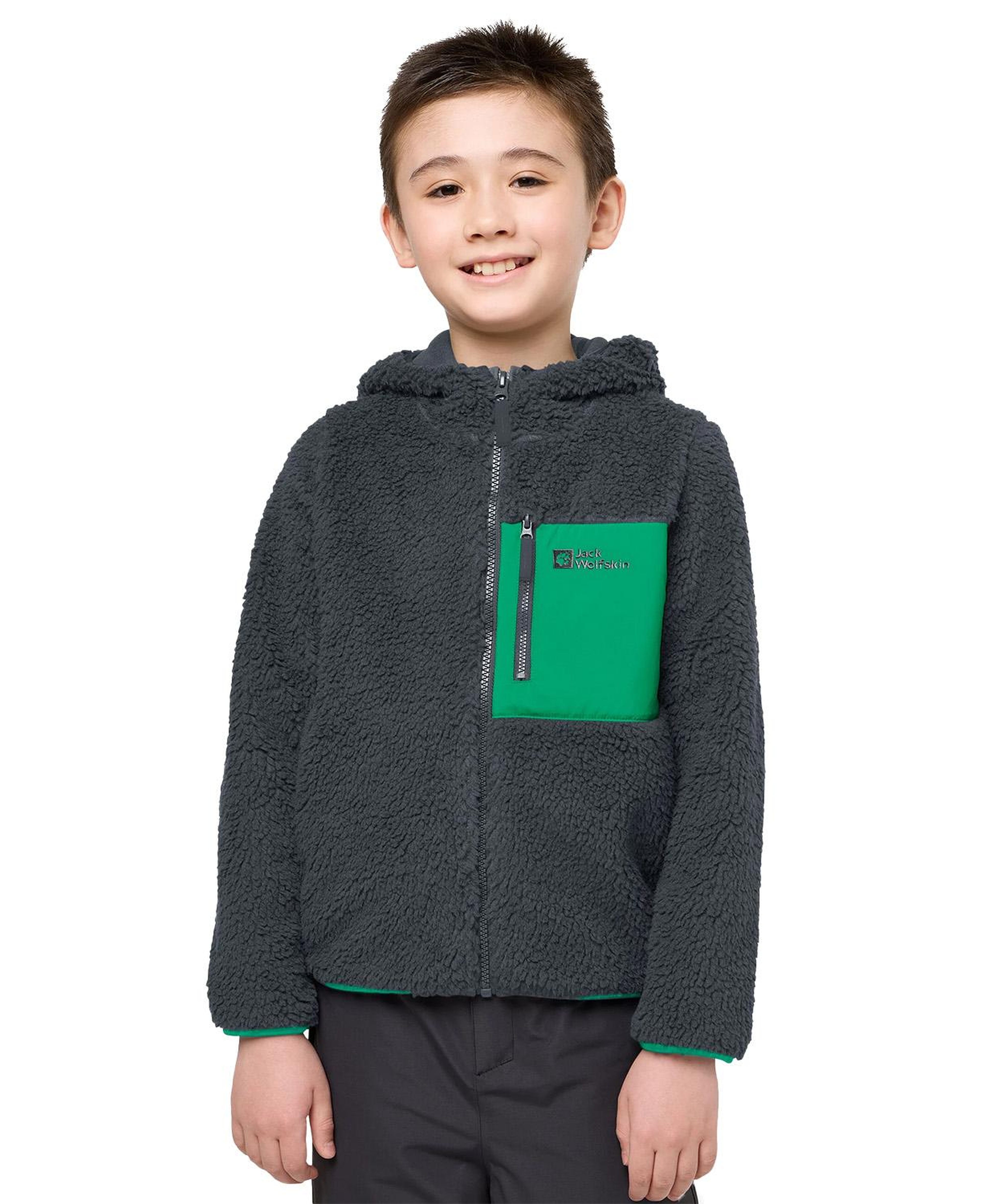 Jack Wolfskin Ice Curl Hood Unisex Çocuk Polar Ceket