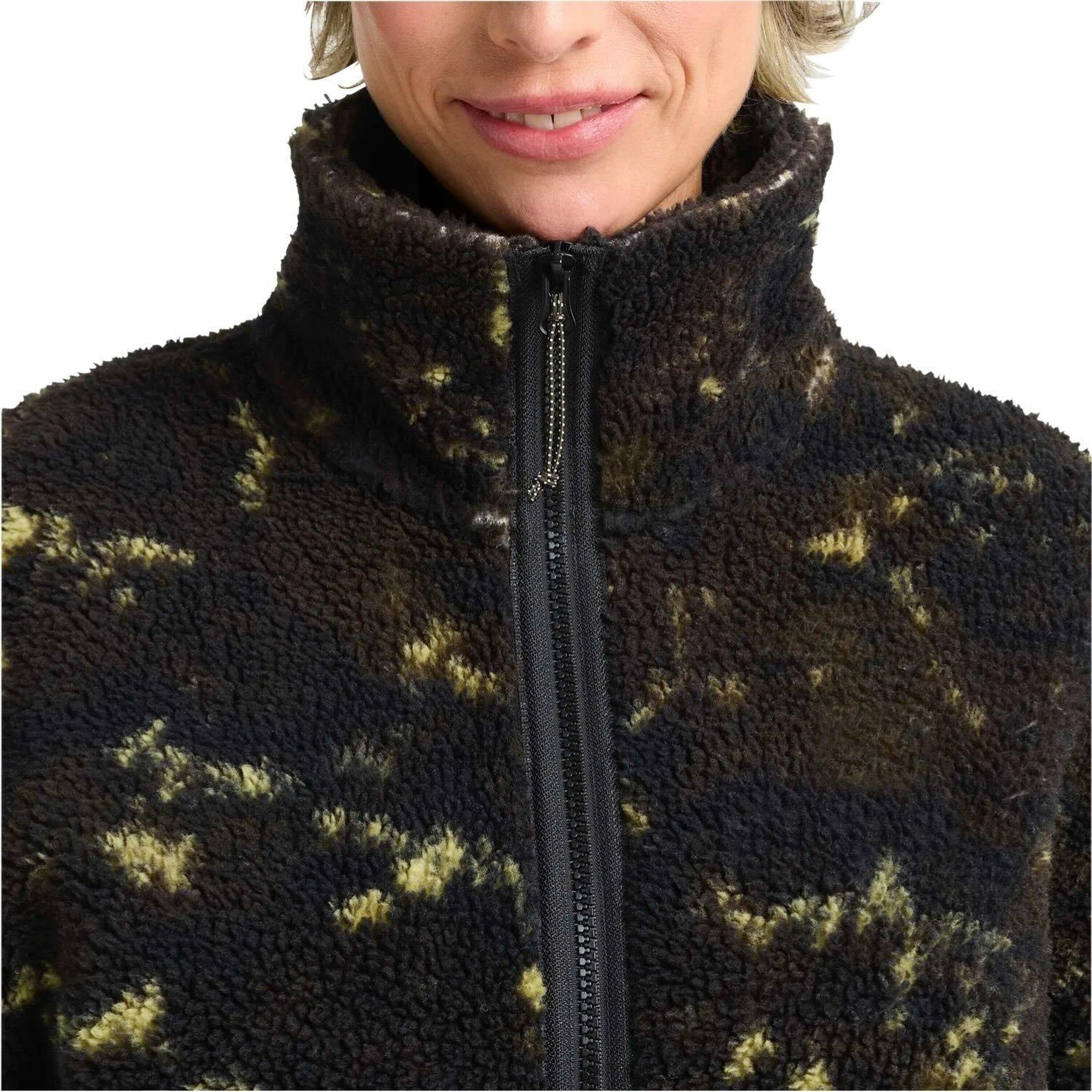 Jack Wolfskin Stone Lite Aop Kadın Siyah Outdoor Ceketi
