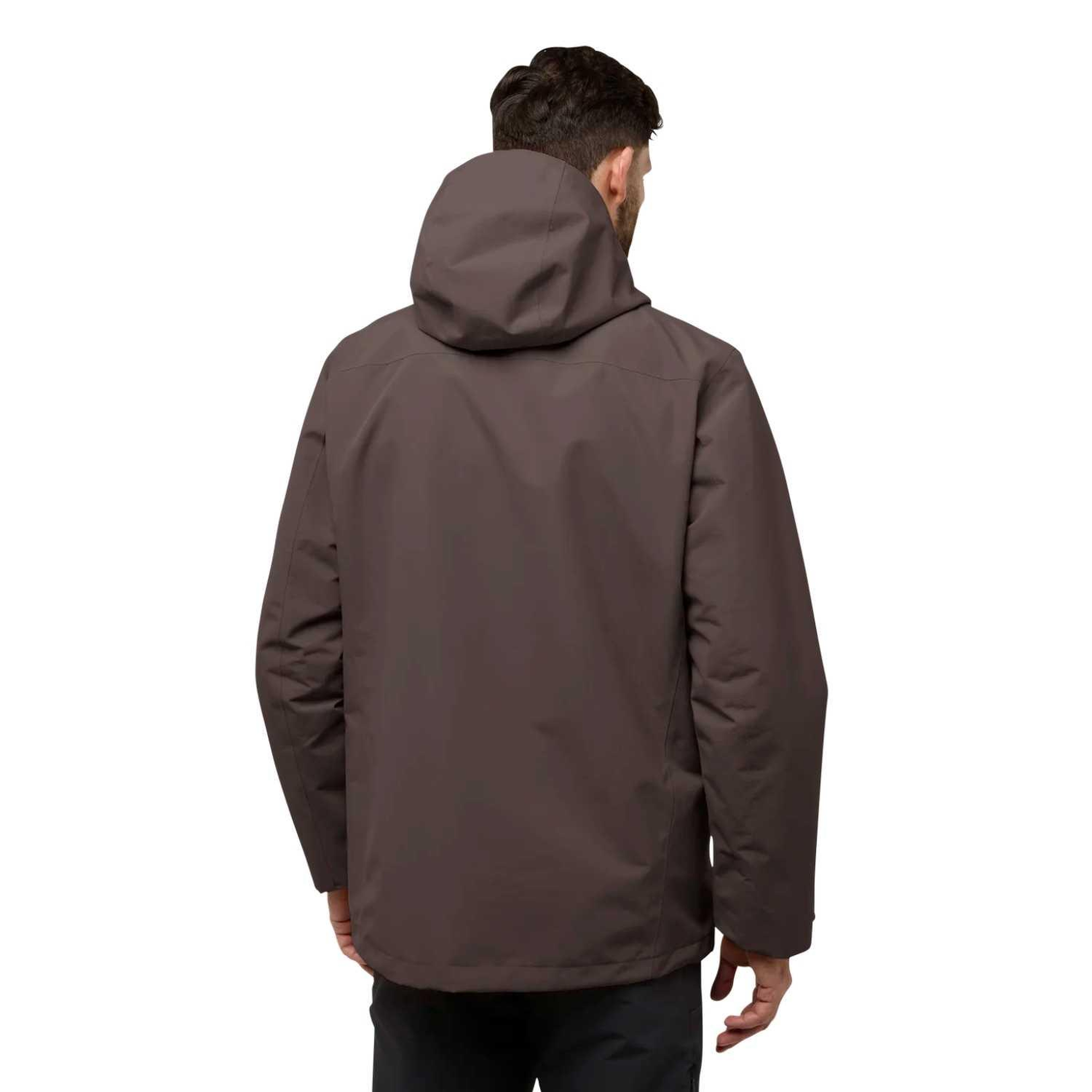 Jack Wolfskin Altenberg 3in1 Erkek Kahverengi Outdoor Ceketi