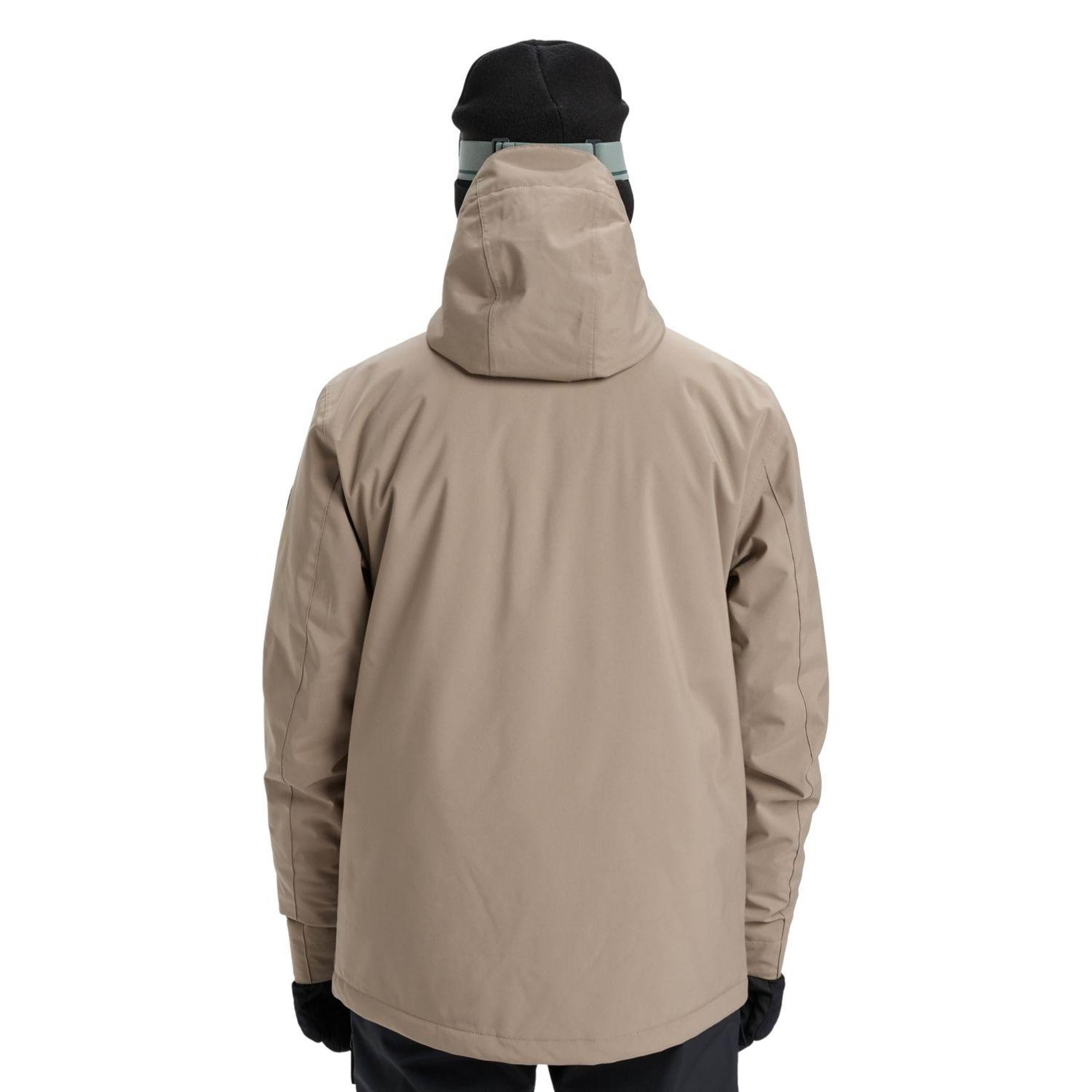 Quiksilver Sycamore Solid Erkek Bej Snowboard Ceketi