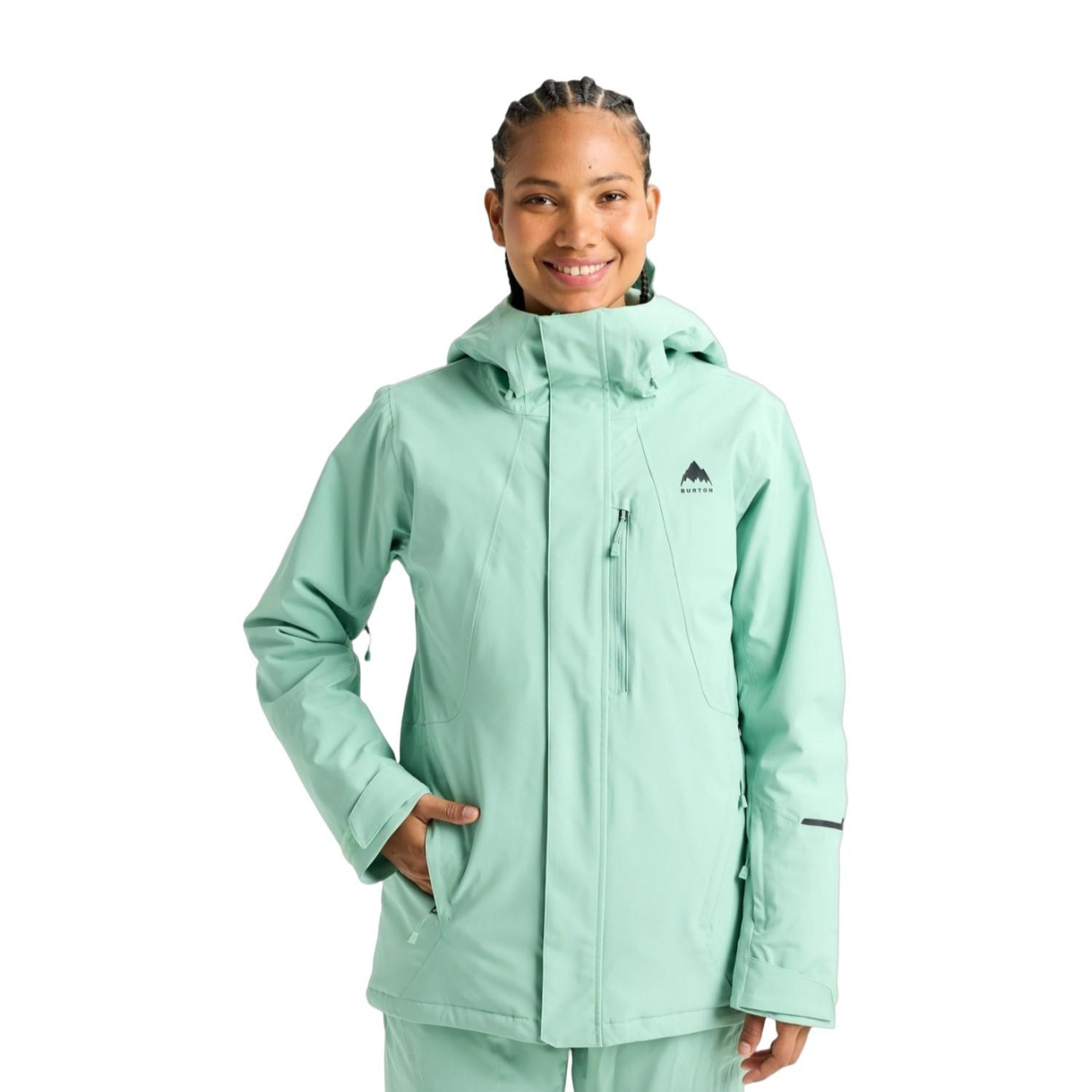 Burton Womens Reserve 2L Ins Stretch Slim Kadın Yeşil Snowboard Ceketi