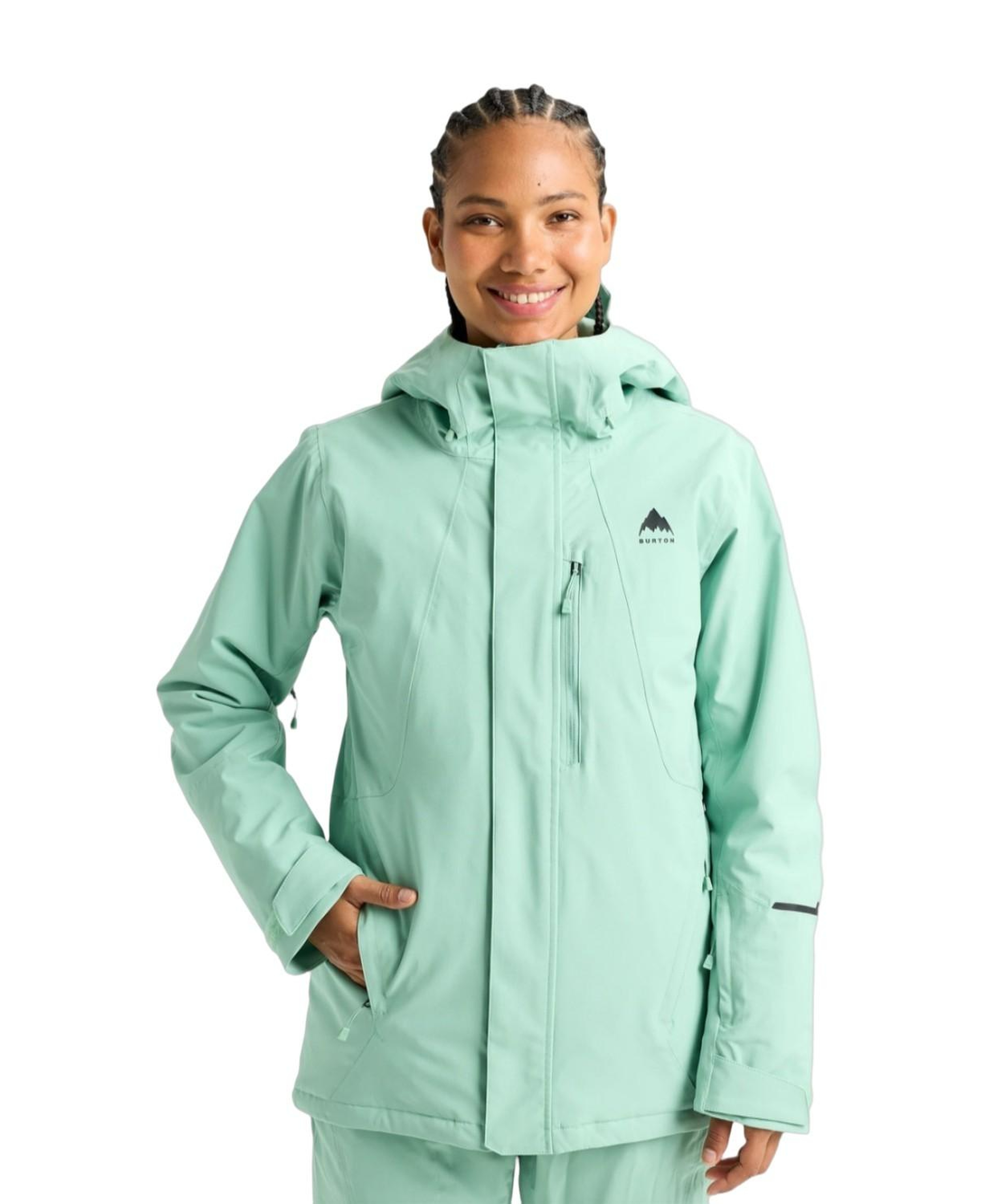 Burton Womens Reserve 2L Ins Stretch Slim Kadın Yeşil Snowboard Ceketi