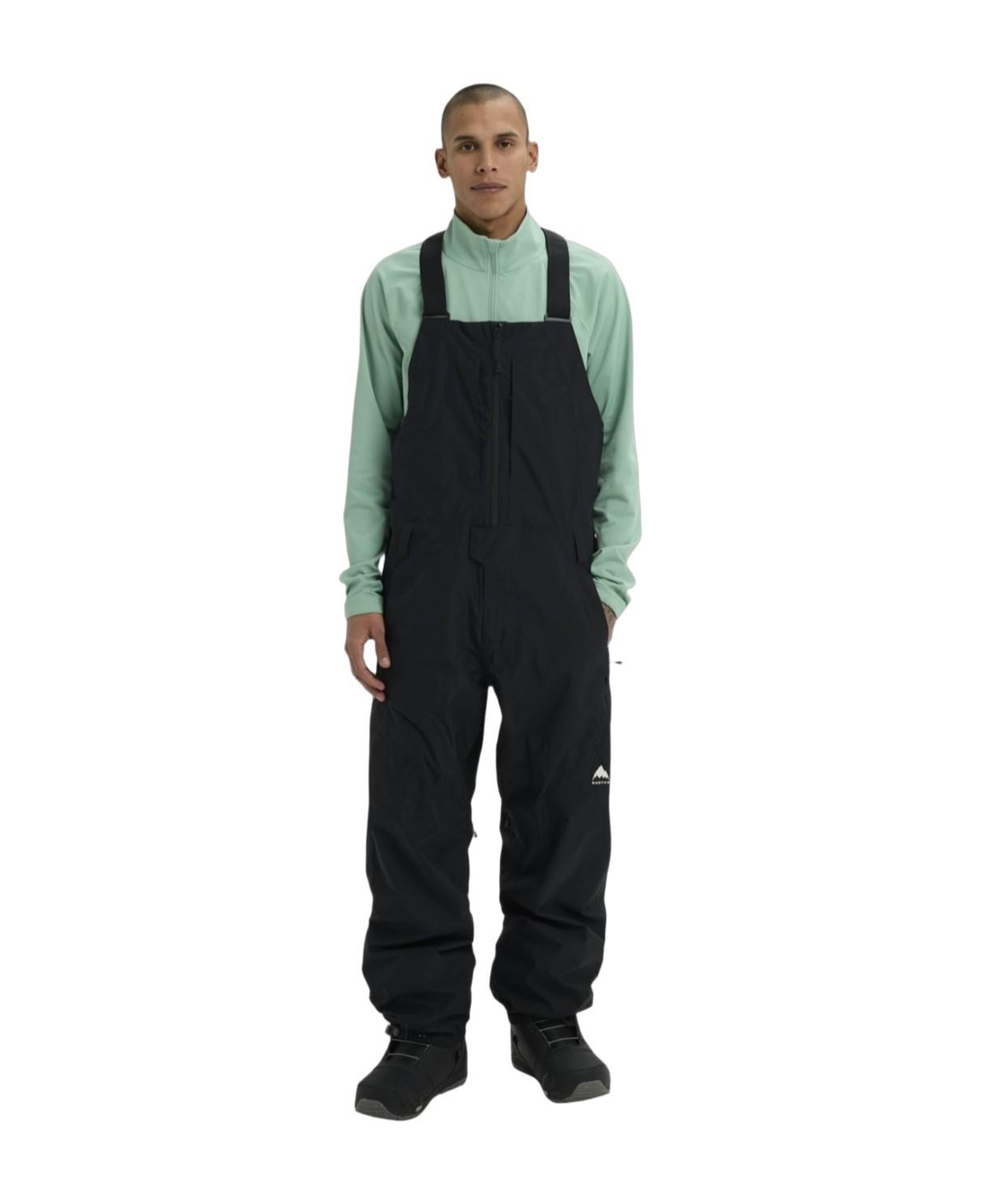 Burton Mens Reserve 2L Relaxed Bib Erkek Siyah Snowboard Pantolonu