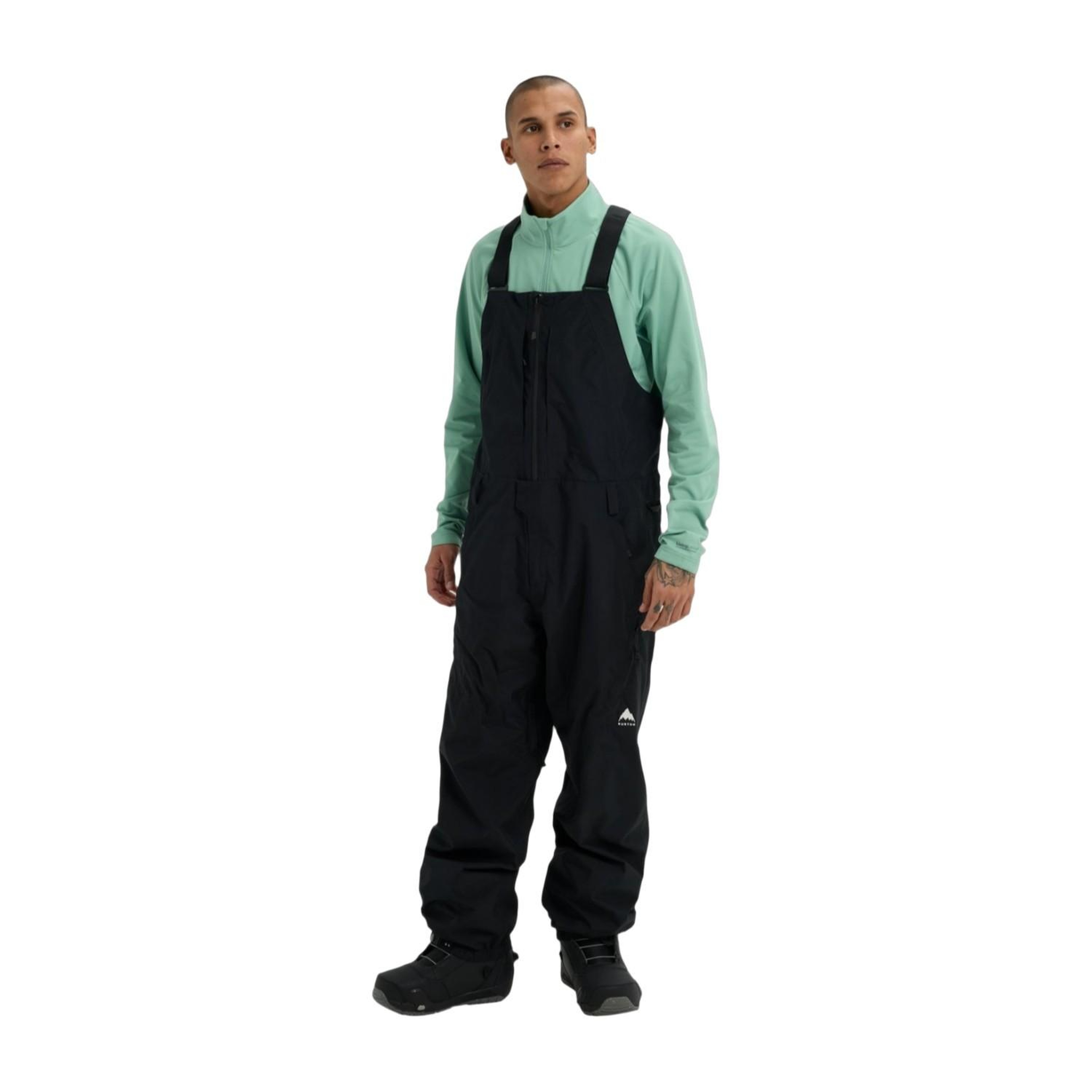 Burton Mens Reserve 2L Relaxed Bib Erkek Siyah Snowboard Pantolonu