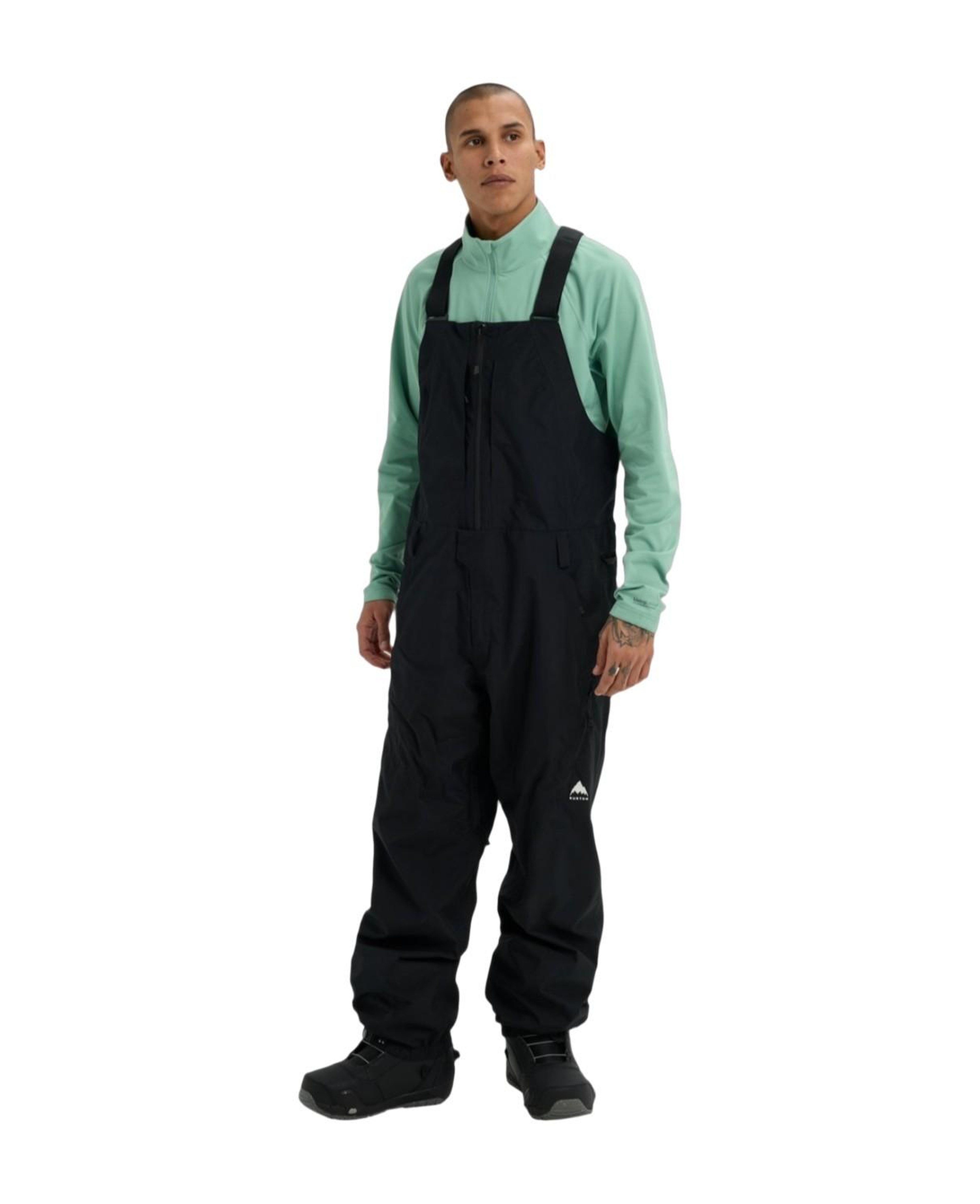 Burton Mens Reserve 2L Relaxed Bib Erkek Siyah Snowboard Pantolonu