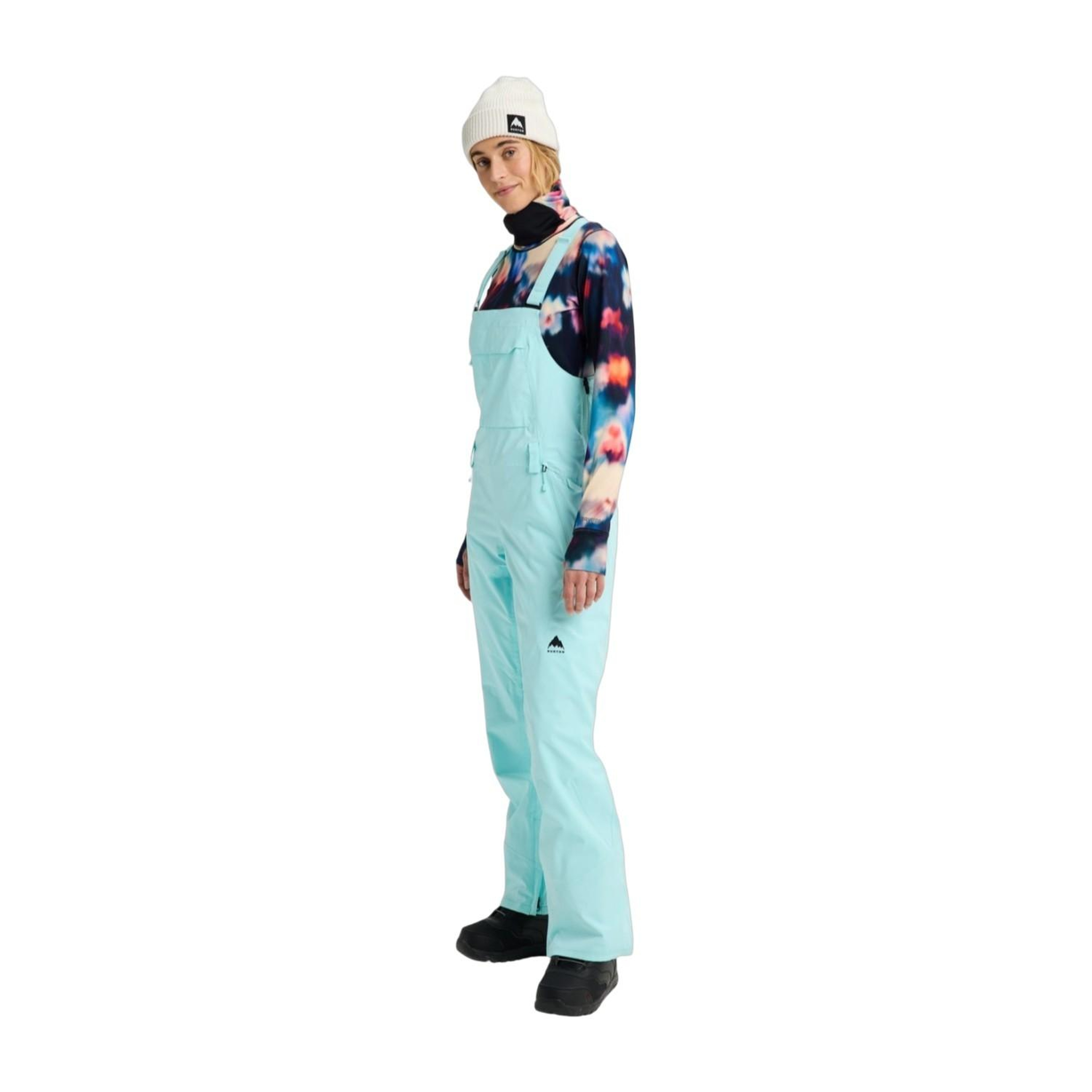 Burton Womens Reserve 2L Stretch Slim Bibs Kadın Yeşil Snowboard Pantolonu