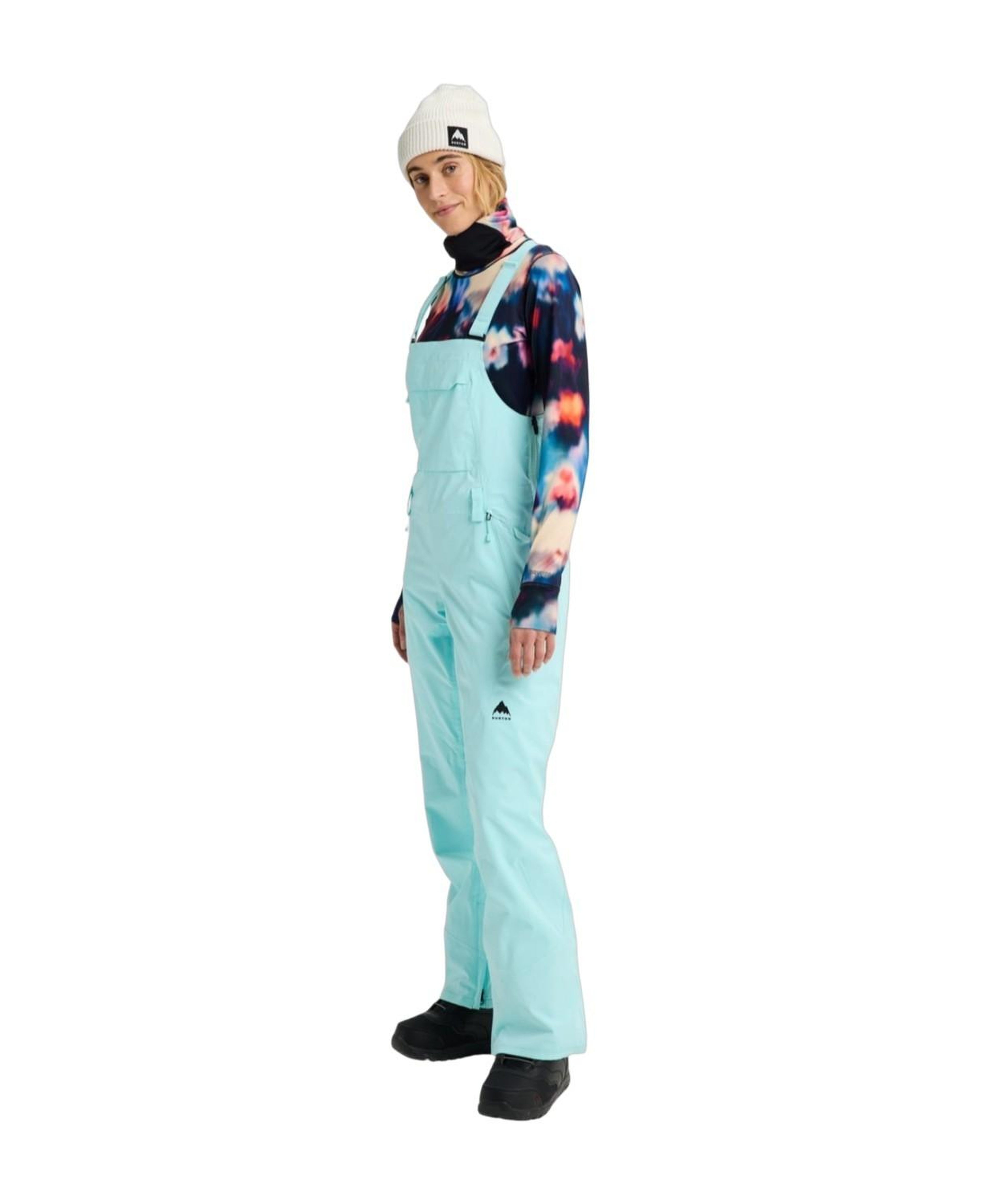 Burton Womens Reserve 2L Stretch Slim Bibs Kadın Yeşil Snowboard Pantolonu
