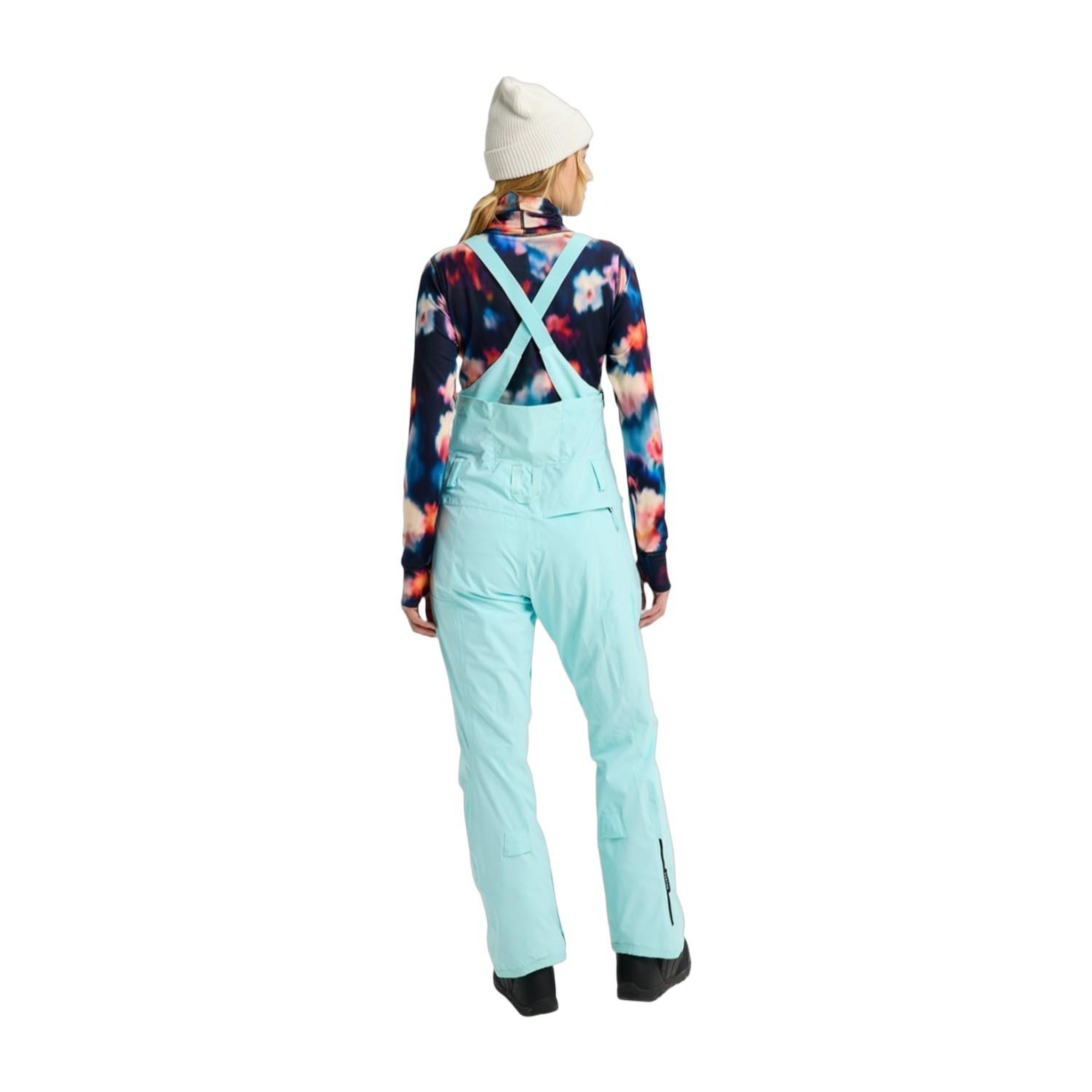 Burton Womens Reserve 2L Stretch Slim Bibs Kadın Yeşil Snowboard Pantolonu