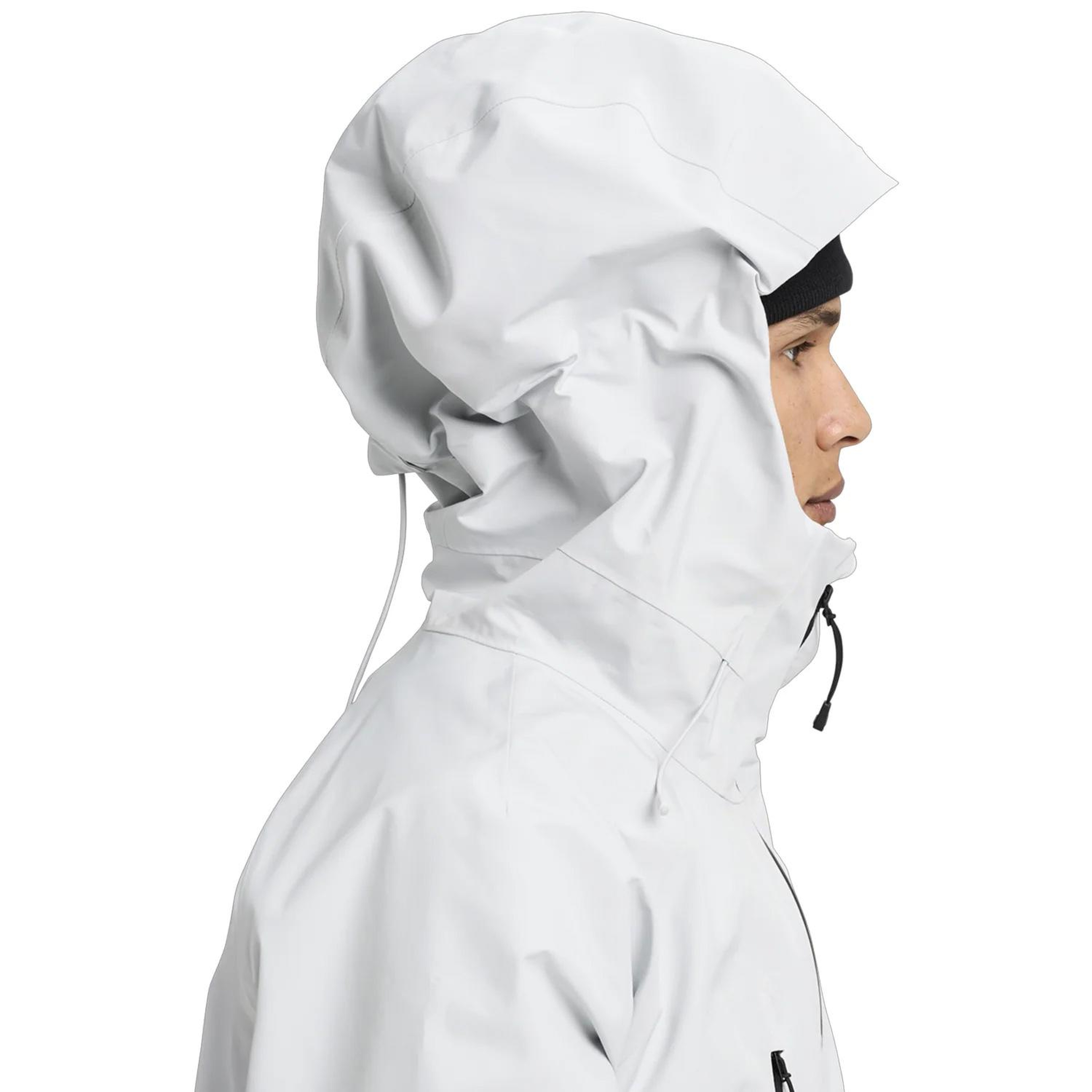 Burton Mens Reserve Gore-Tex 2L Erkek Gri Snowboard Ceketi