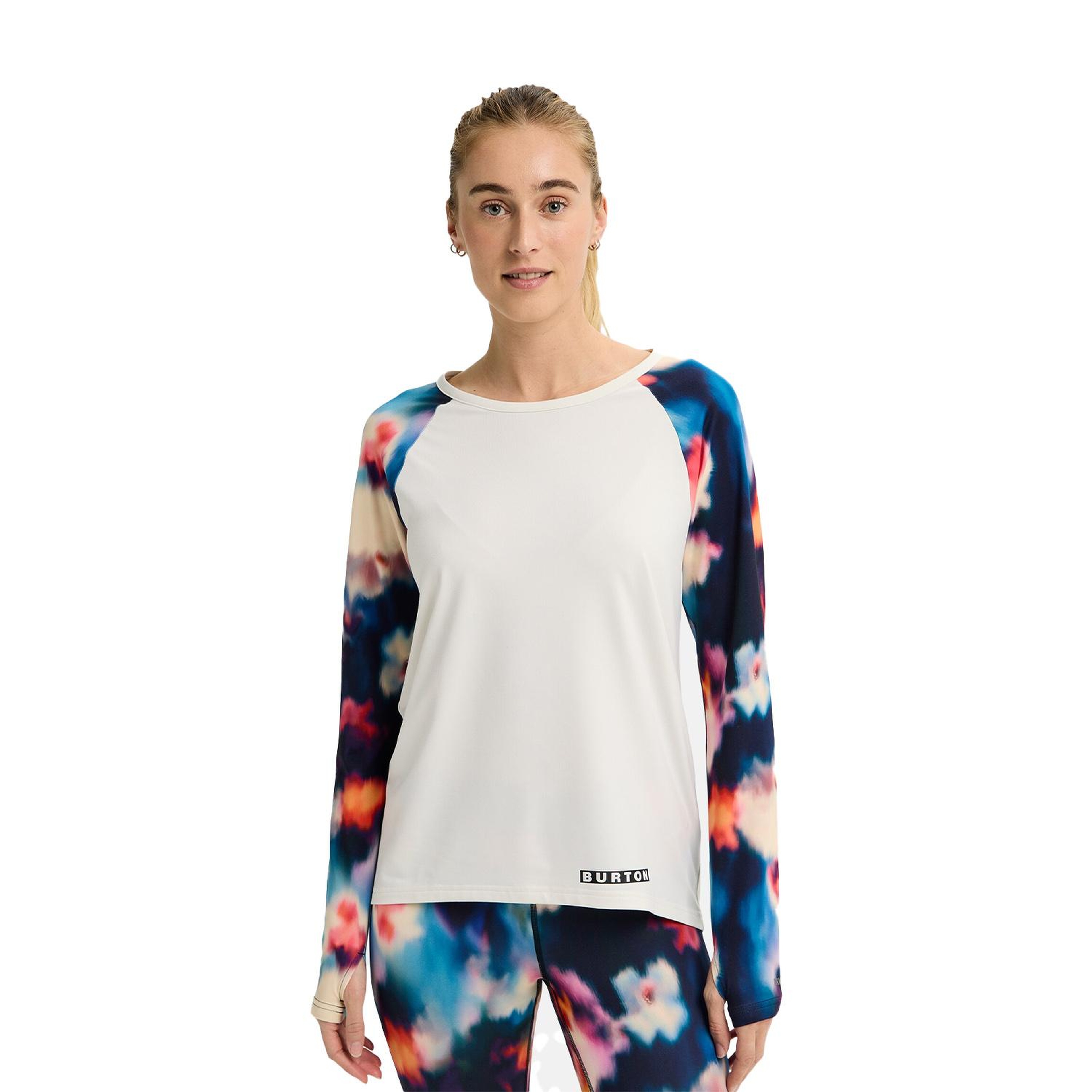 Burton Womens Roadie Base Layer Tech T- Kadın Beyaz İçlik Üst