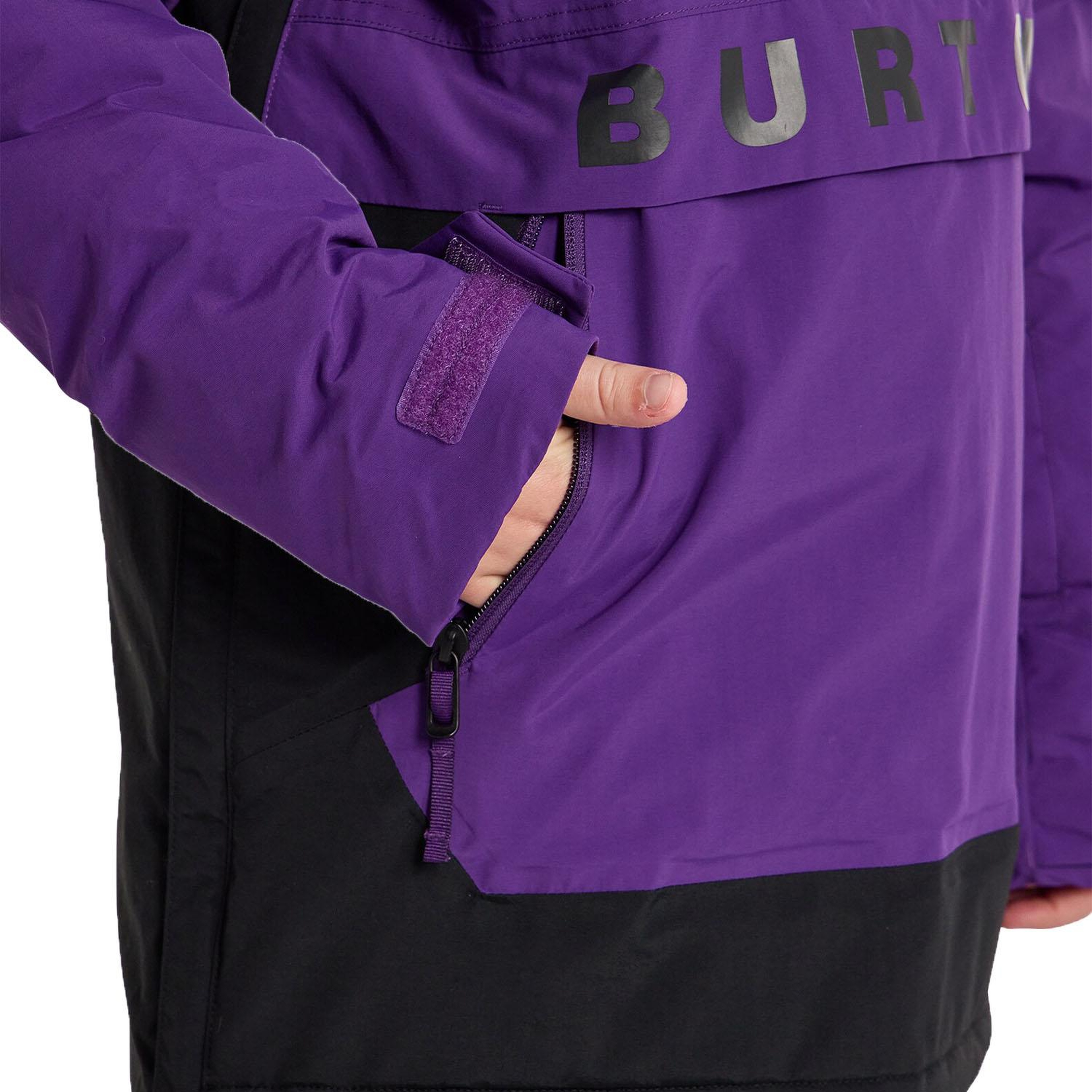Burton Frostner 2L Anorak Unisex Çocuk Mor Snowboard Ceketi