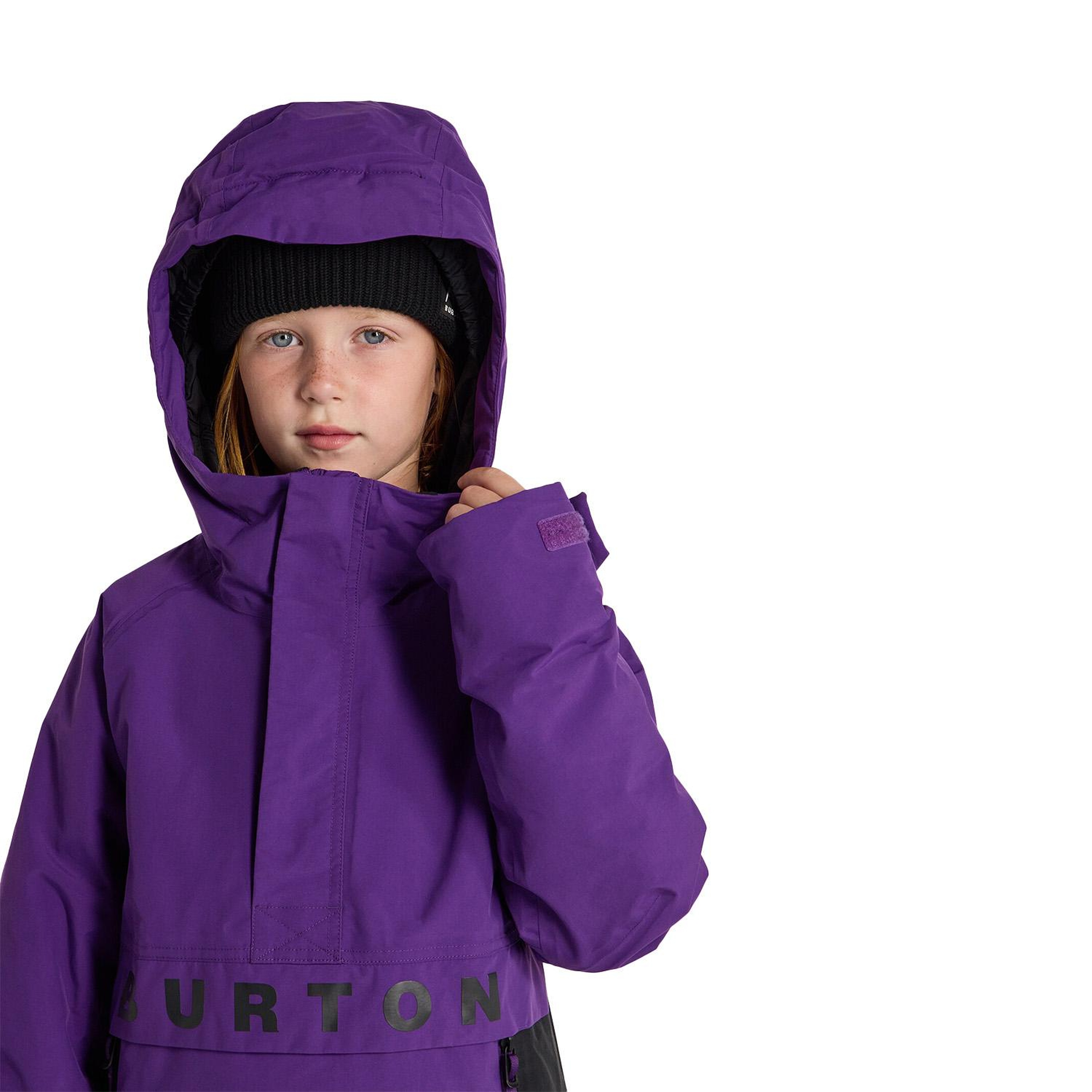 Burton Frostner 2L Anorak Unisex Çocuk Mor Snowboard Ceketi