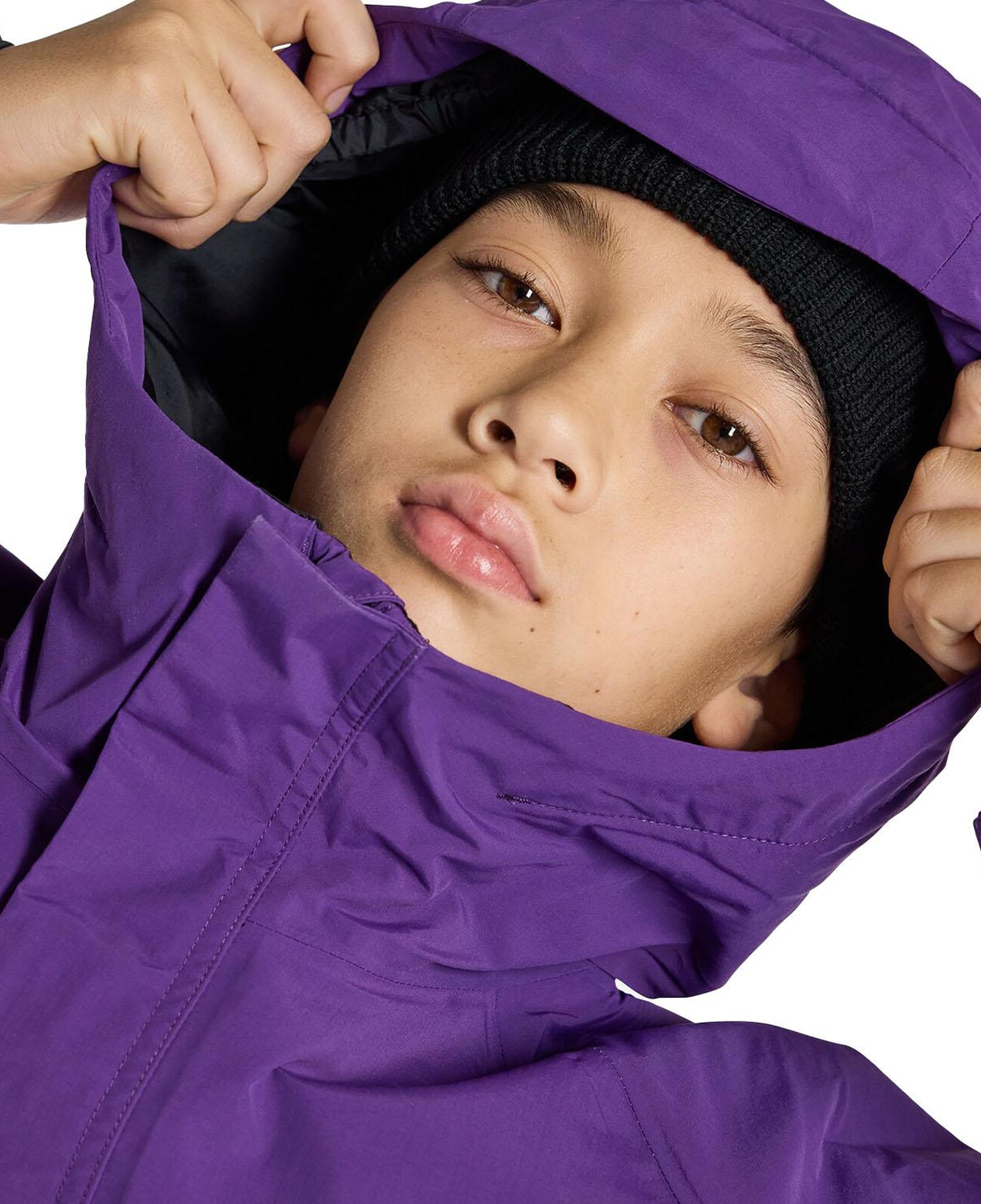 Burton Frostner 2L Anorak Unisex Çocuk Mor Snowboard Ceketi