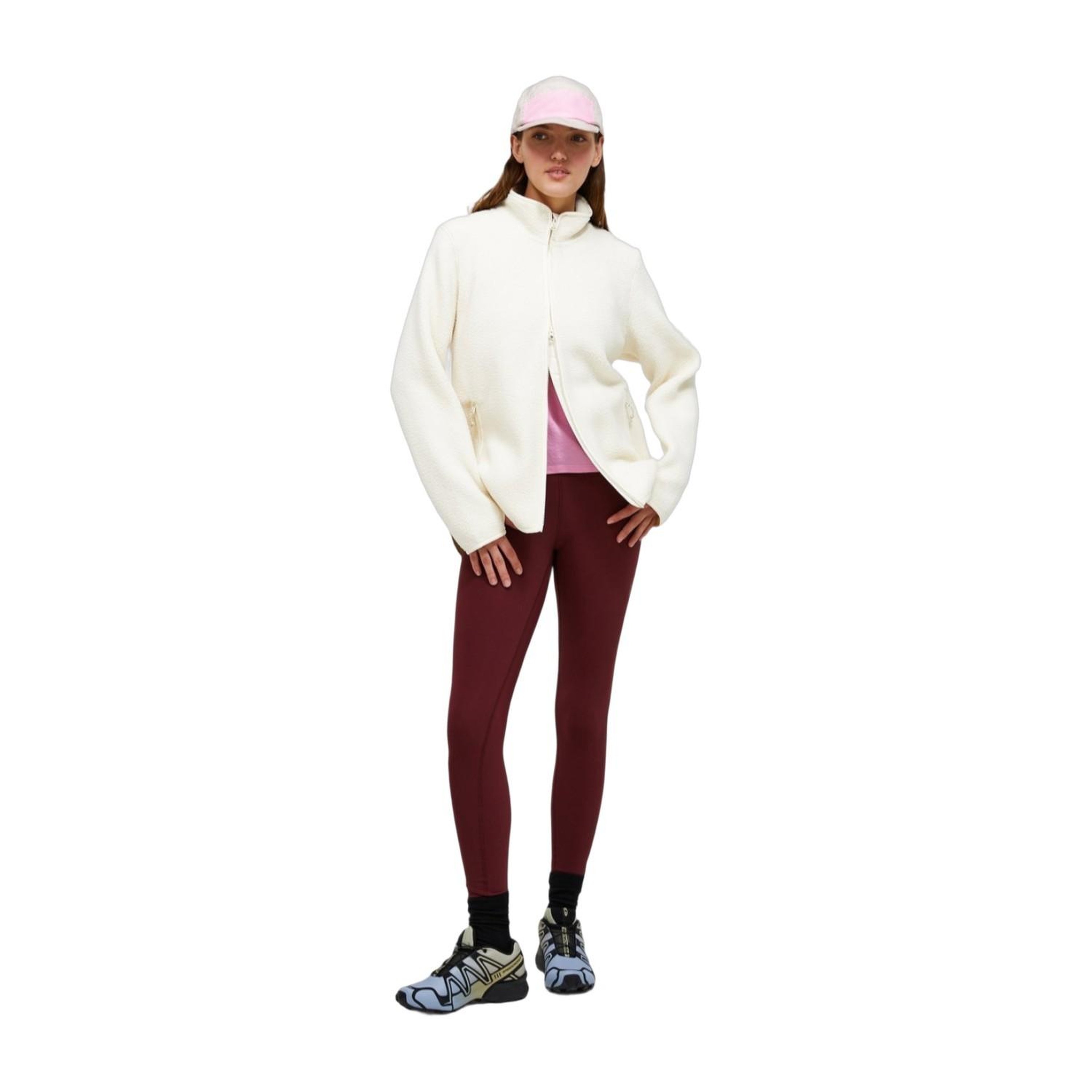 Peak Performance Pile Zip Kadın Beyaz Fleece