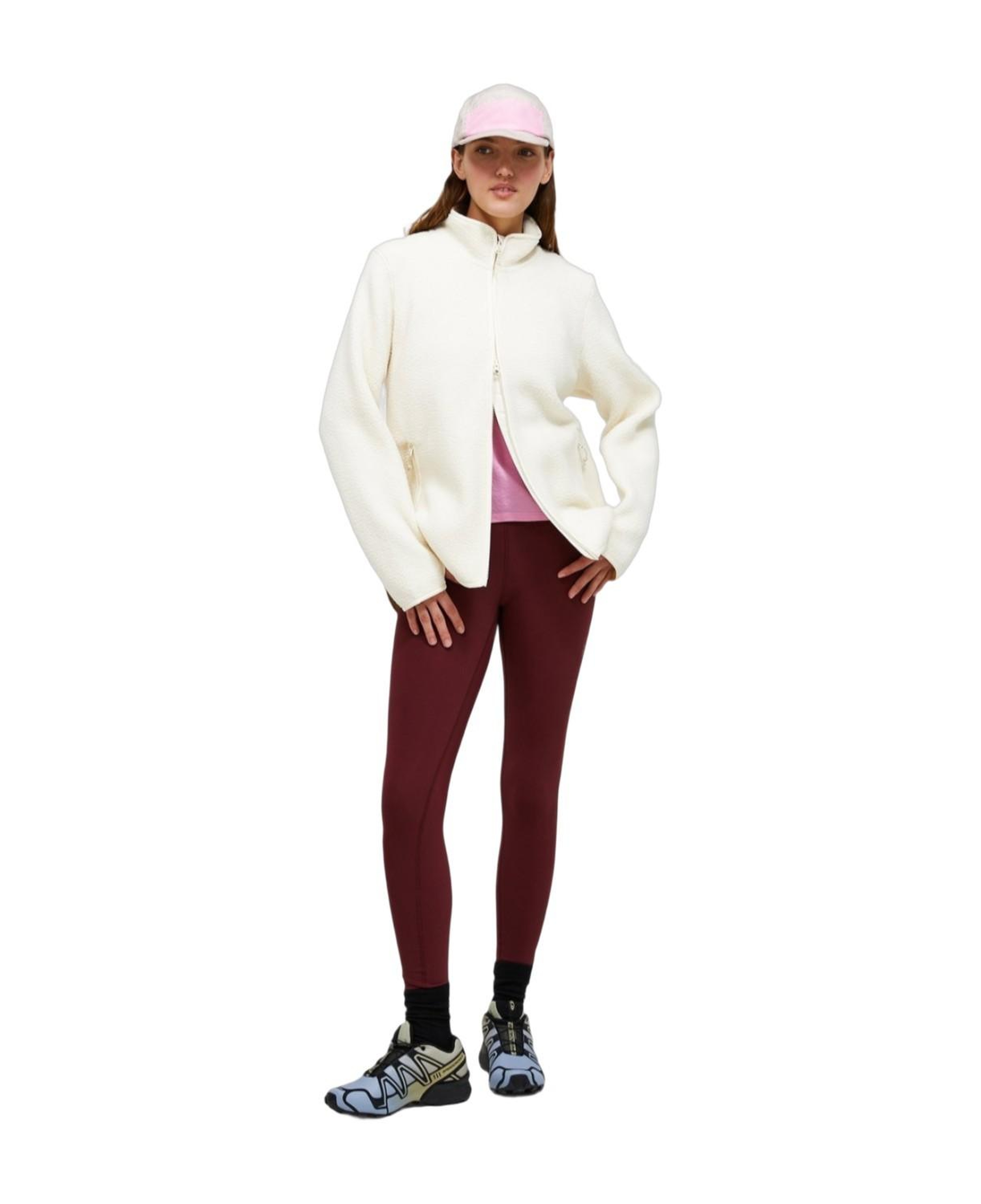 Peak Performance Pile Zip Kadın Beyaz Fleece