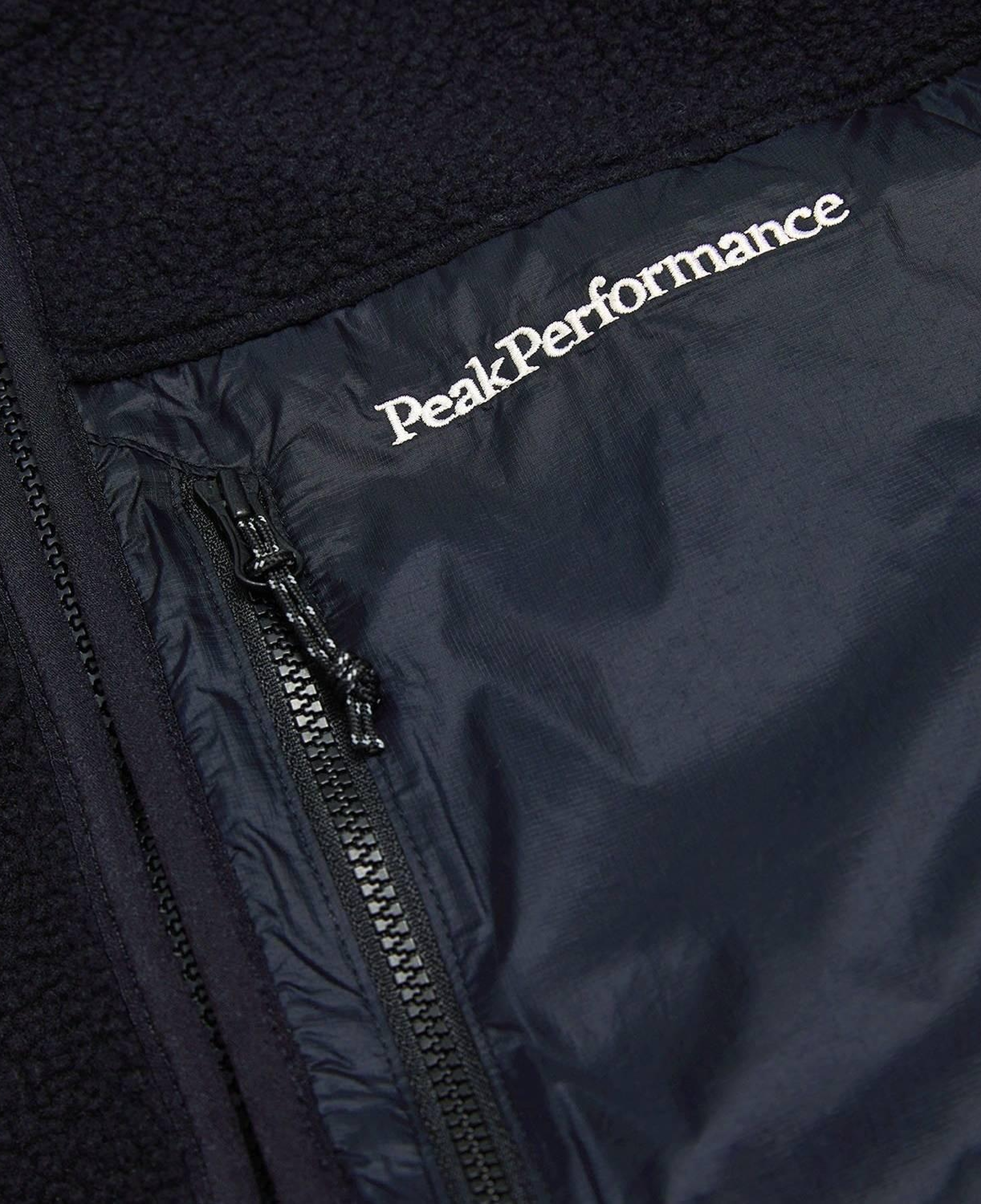 Peak Performance Pile Zip Erkek Siyah Fleece