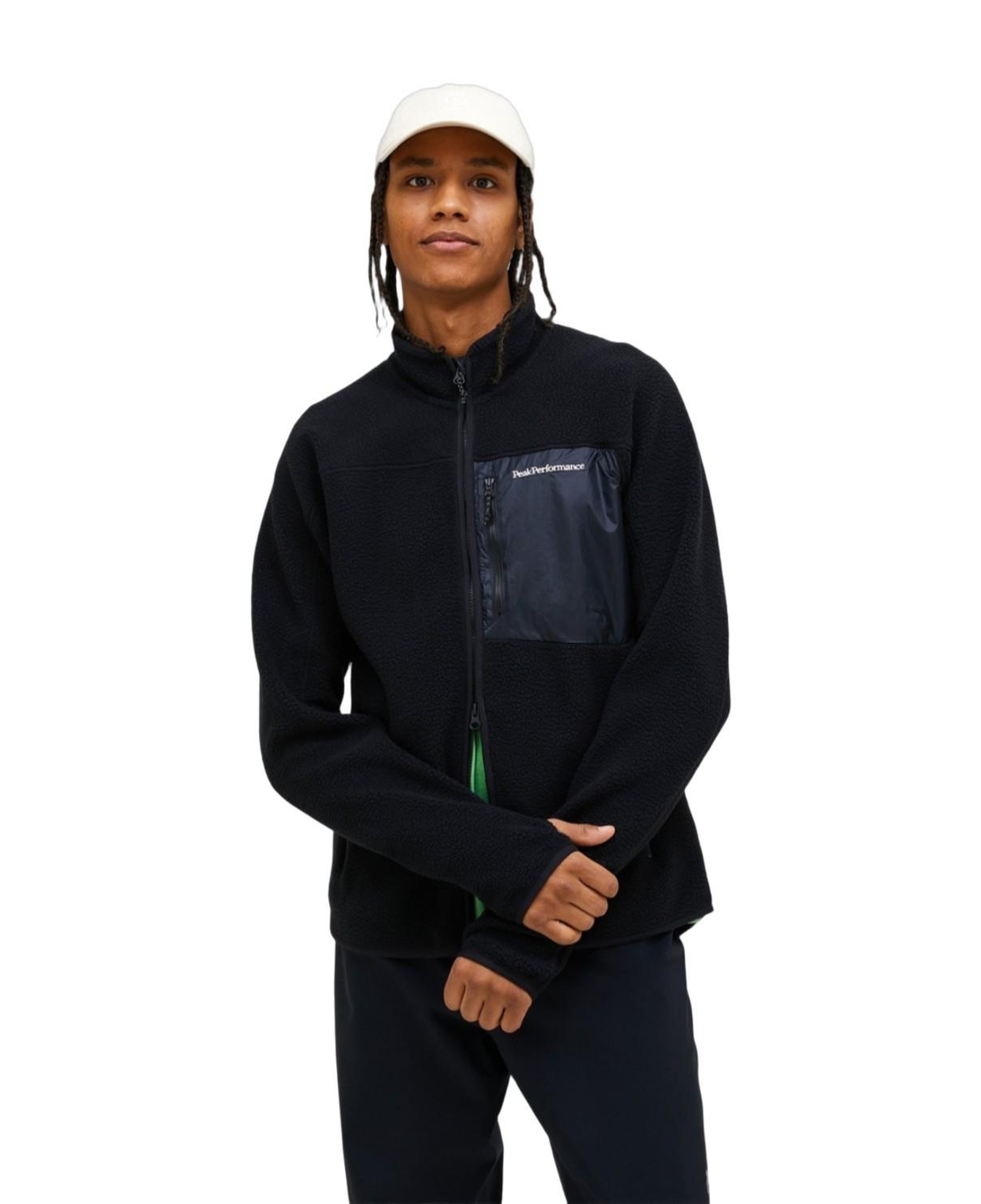 Peak Performance Pile Zip Erkek Siyah Fleece