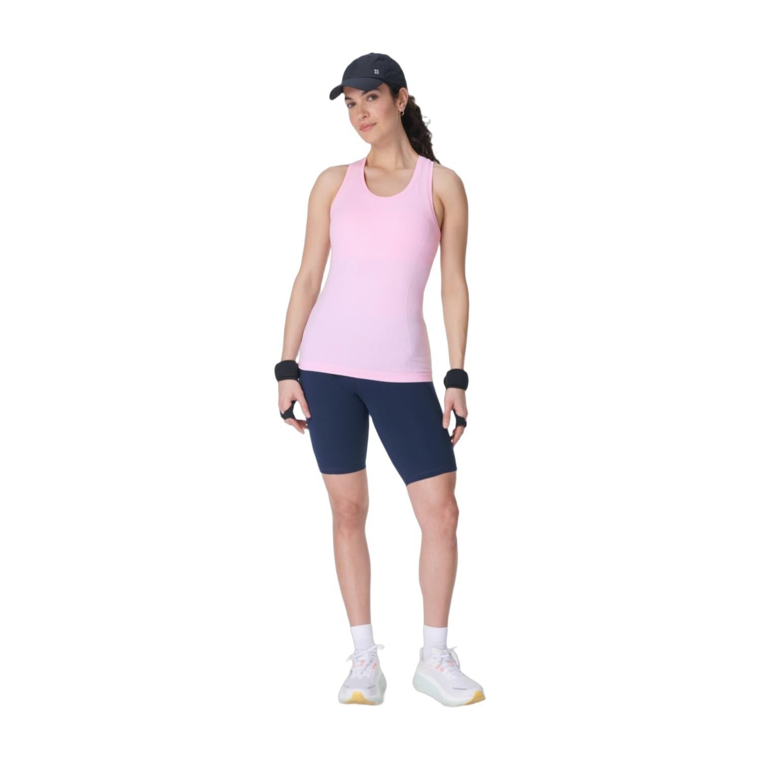 Sweaty Betty Athlete Seamless Workout Tank Kadın Pembe Tank Top
