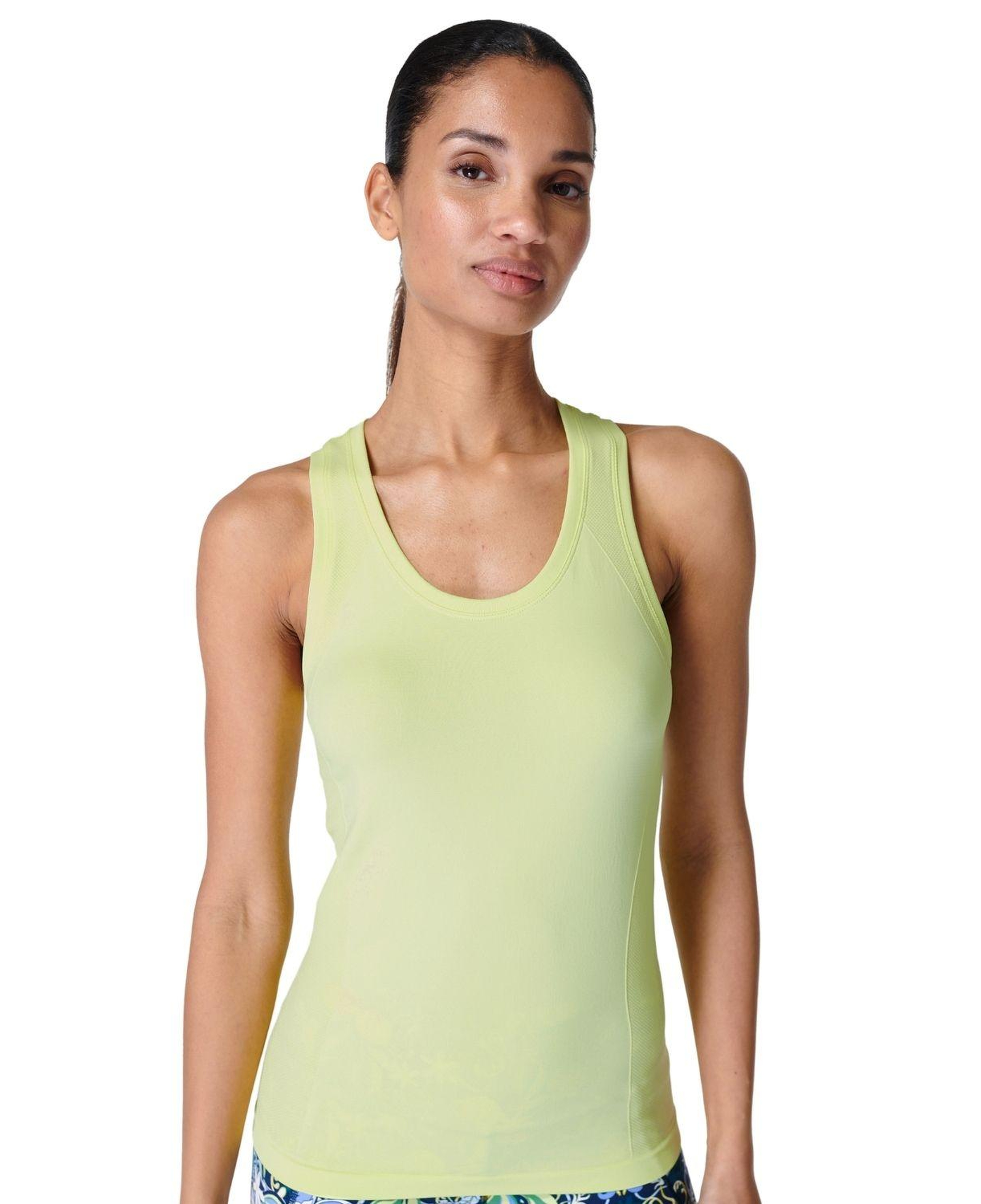 Sweaty Betty Athlete Seamless Workout Tank Kadın Yeşil Tank Top
