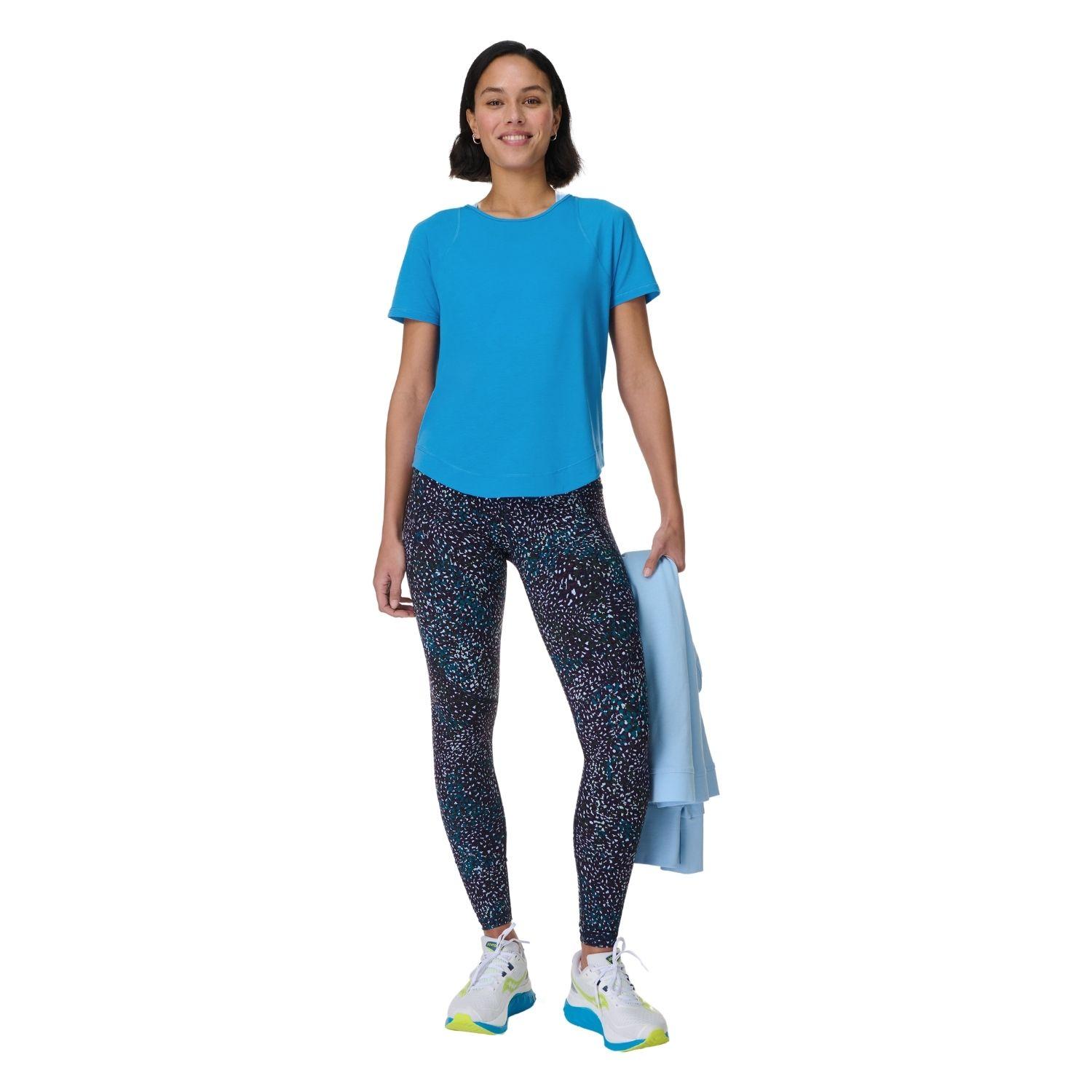Sweaty Betty Breathe Easy T- Kadın Mavi Koşu Tişört