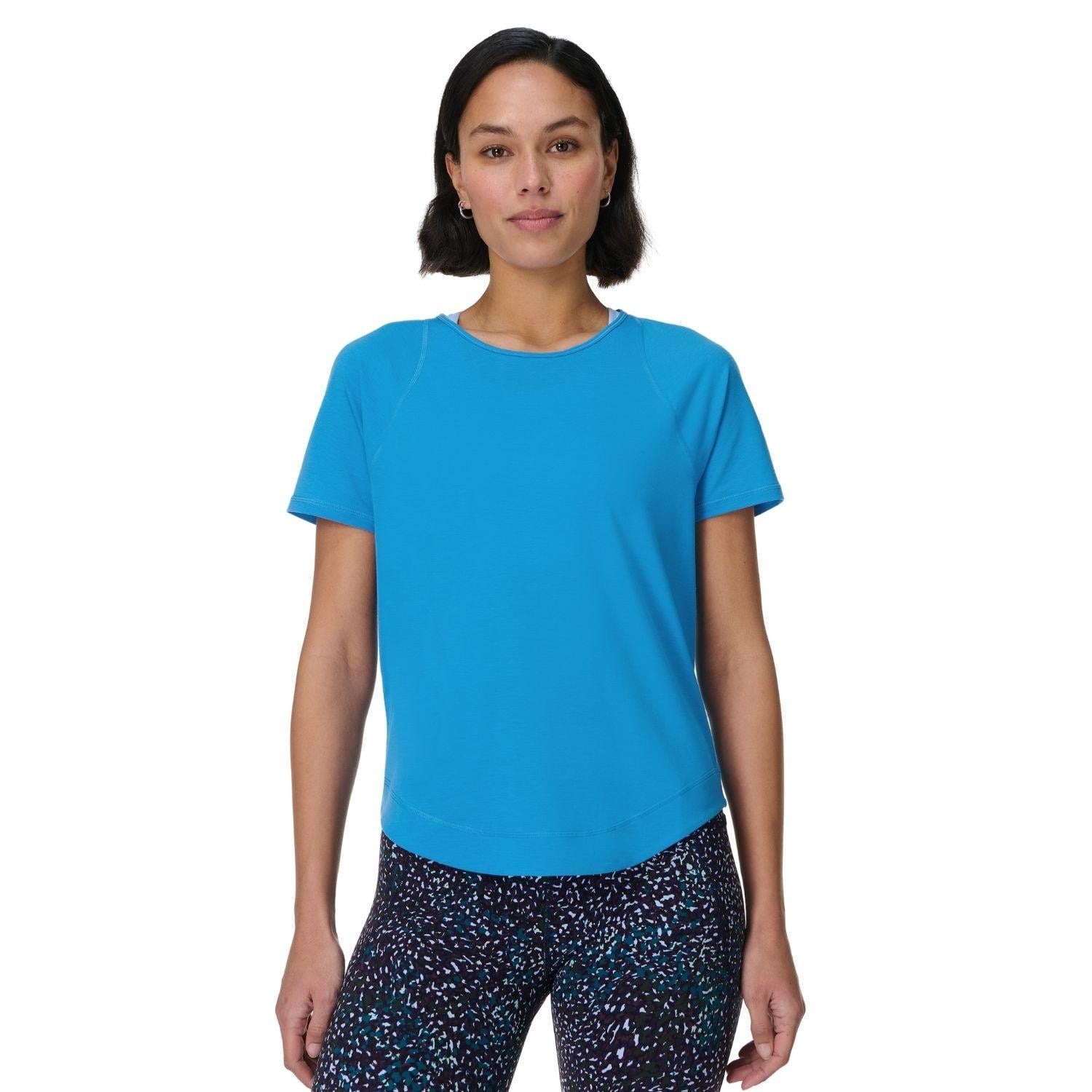 Sweaty Betty Breathe Easy T- Kadın Mavi Koşu Tişört