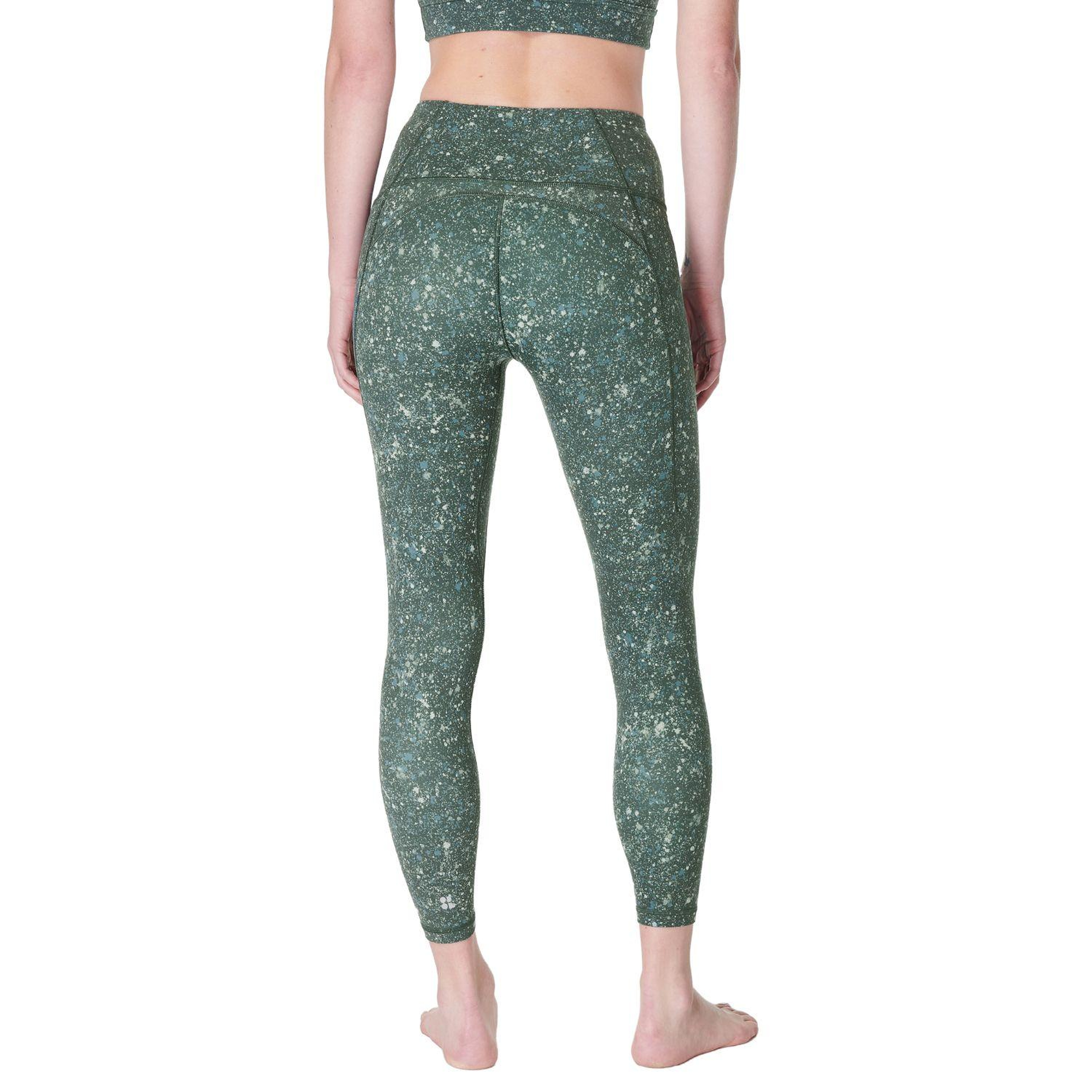 Sweaty Betty Super Soft 78 Yoga Leggings Kadın Yeşil Yoga Tayt
