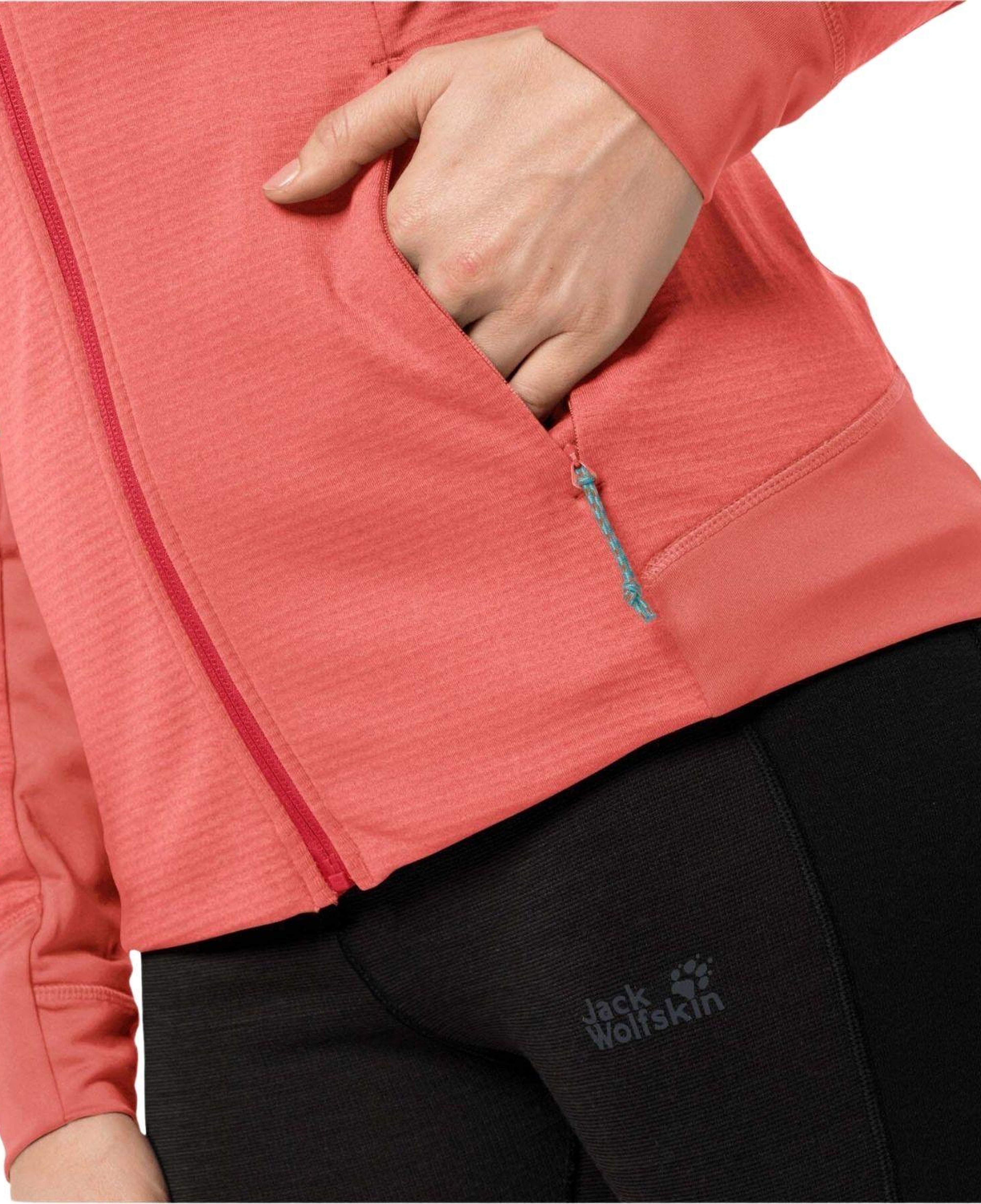 Jack Wolfskin Hydro Grid Fleece Kadın Kahverengi Outdoor Ceketi