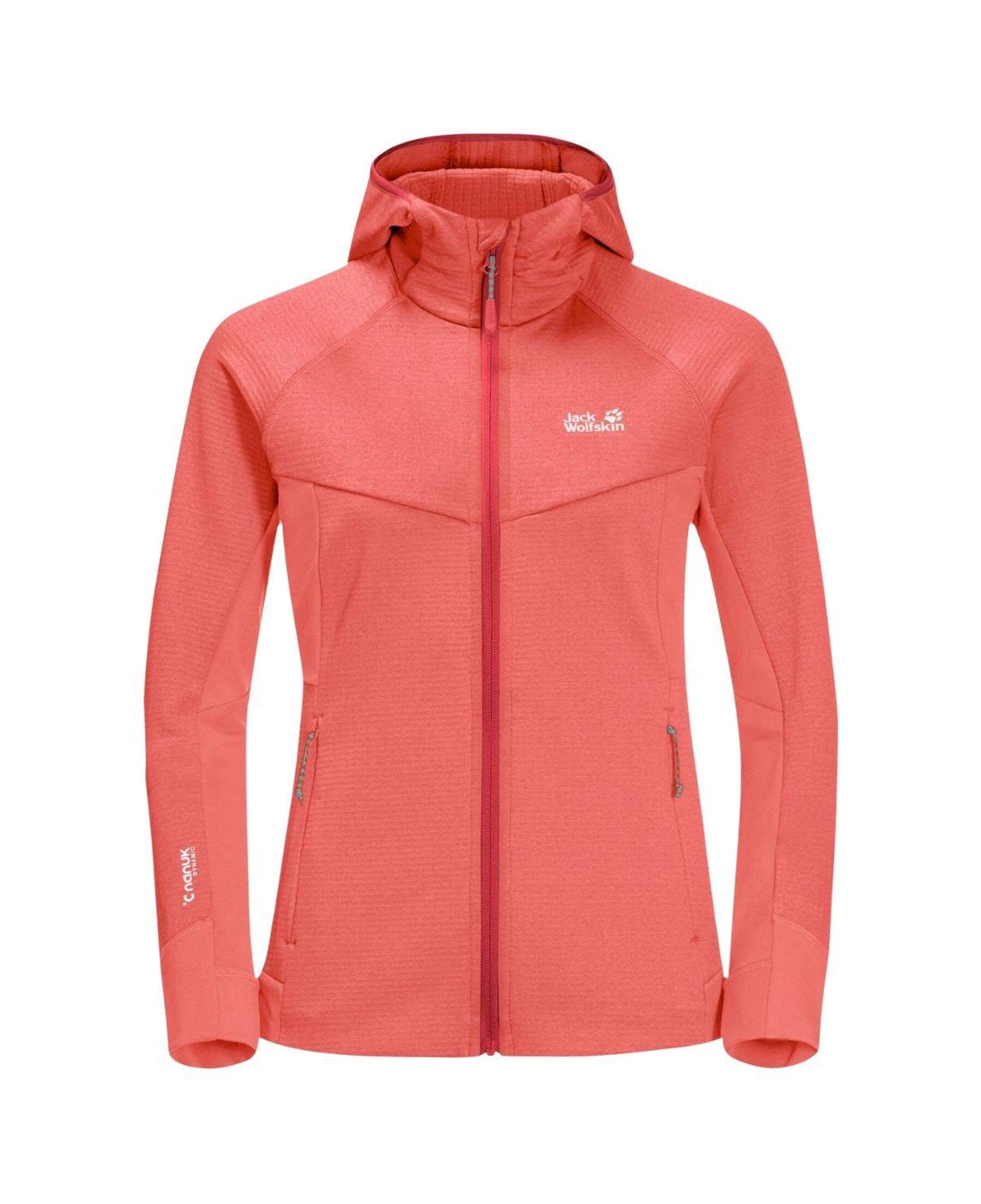 Jack Wolfskin Hydro Grid Fleece Kadın Kahverengi Outdoor Ceketi