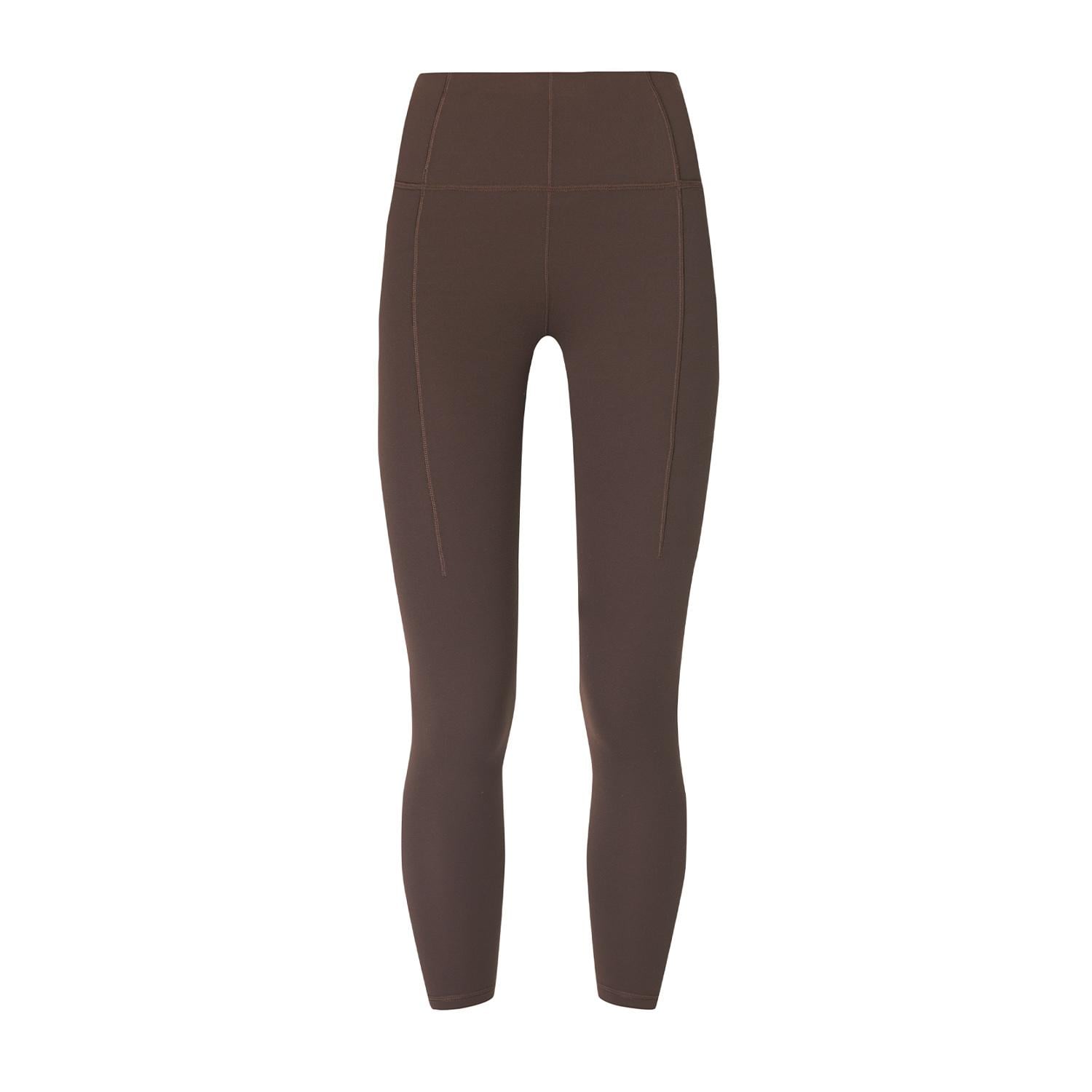 Sweaty Betty Super Soft 78 Yoga Leggings Kadın Kahverengi Yoga Tayt
