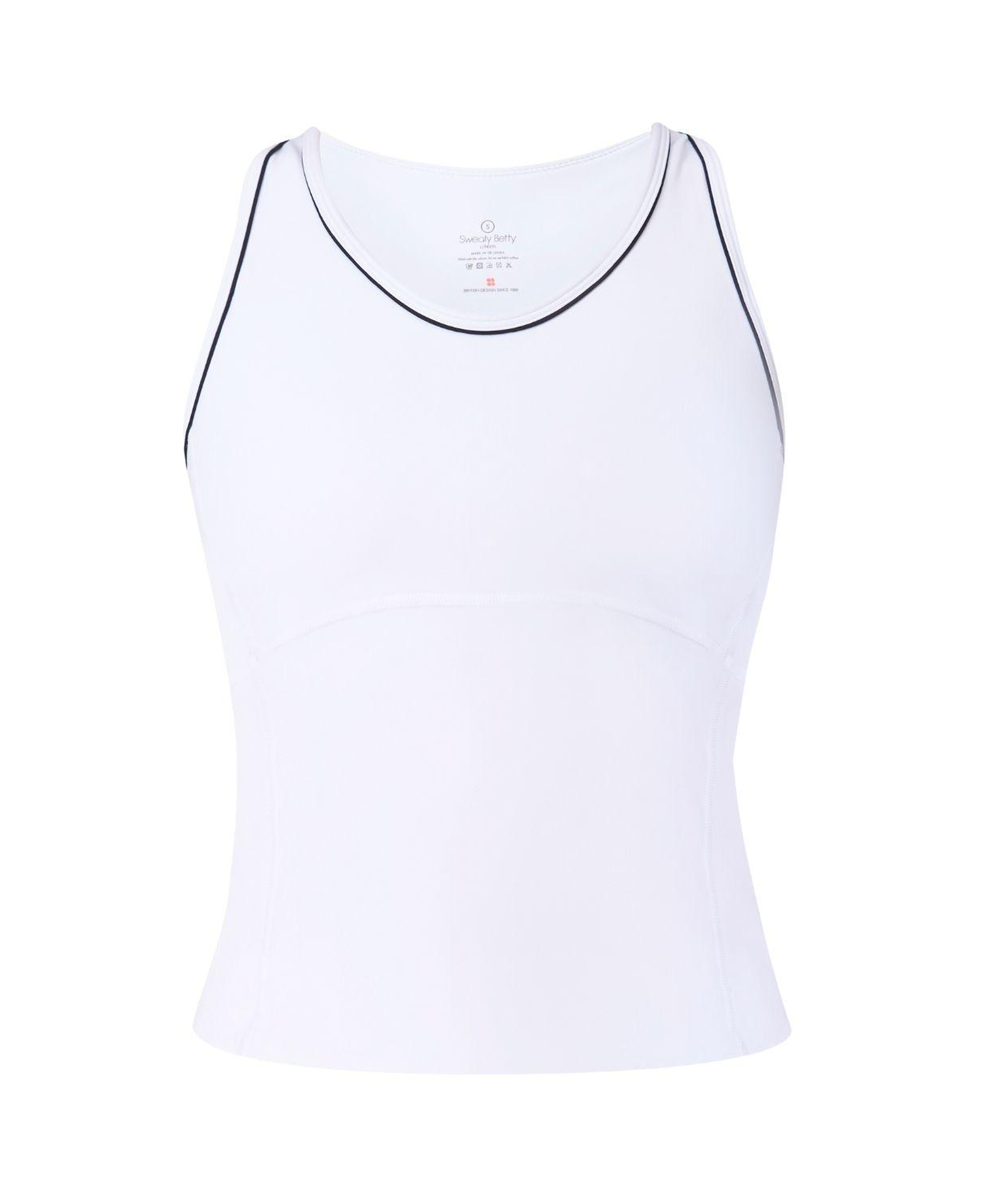 Sweaty Betty Pro Racket Power Tank Kadın Beyaz Tank Top