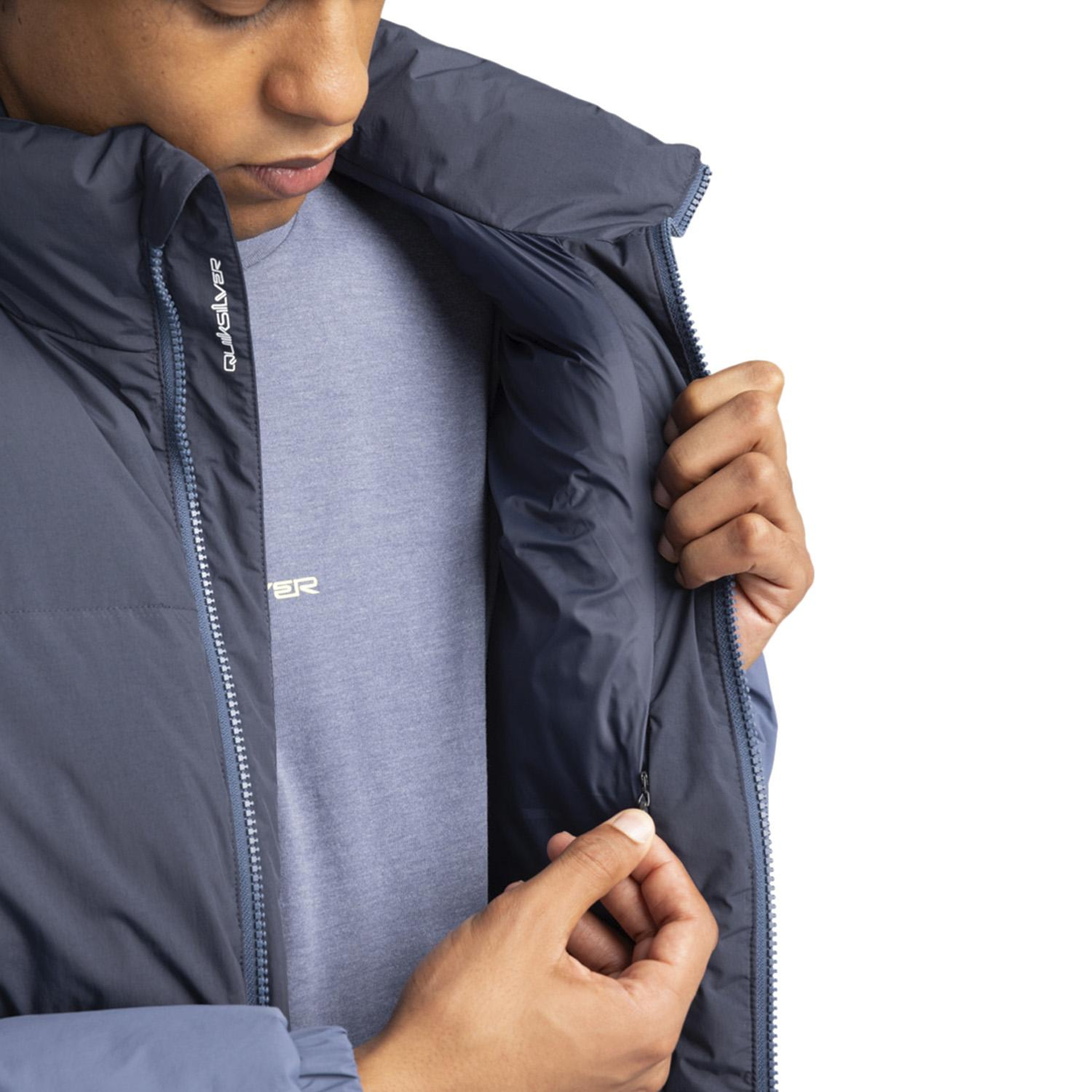 Quiksilver Wild Mountain Tech Erkek Mavi Ceket