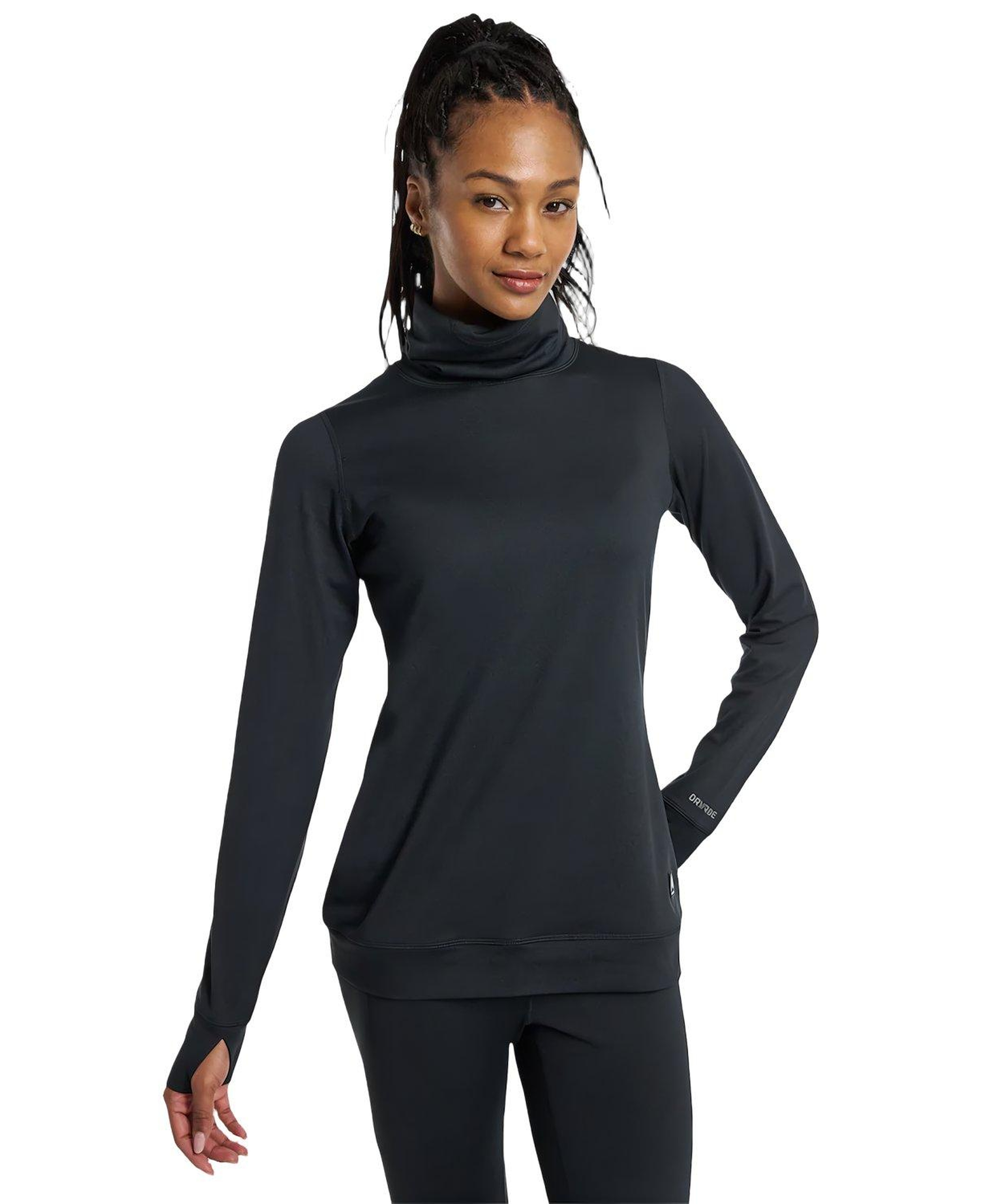 Burton Womens Midweight Long Neck Kadın Siyah İçlik Üst