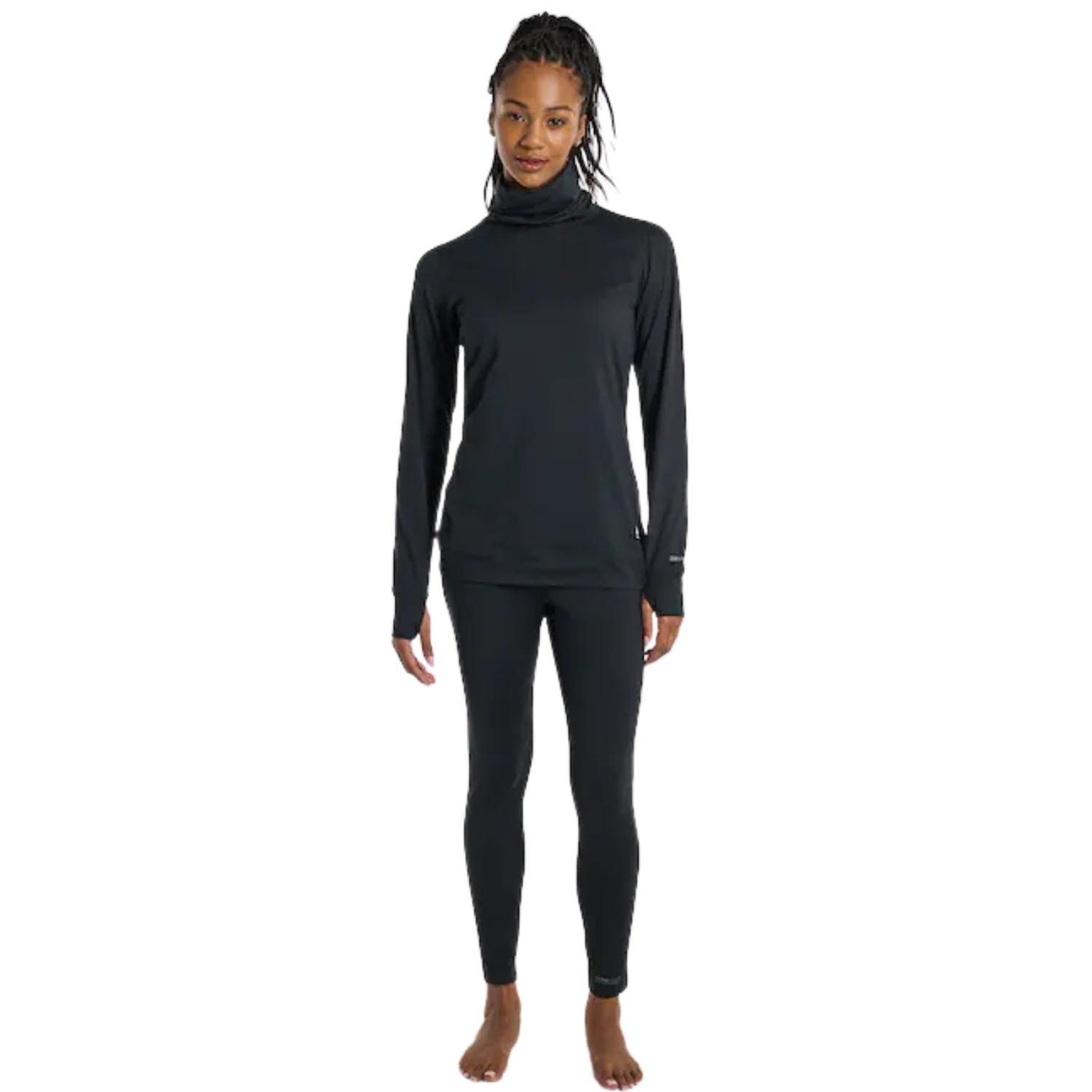 Burton Womens Midweight Long Neck Kadın Siyah İçlik Üst