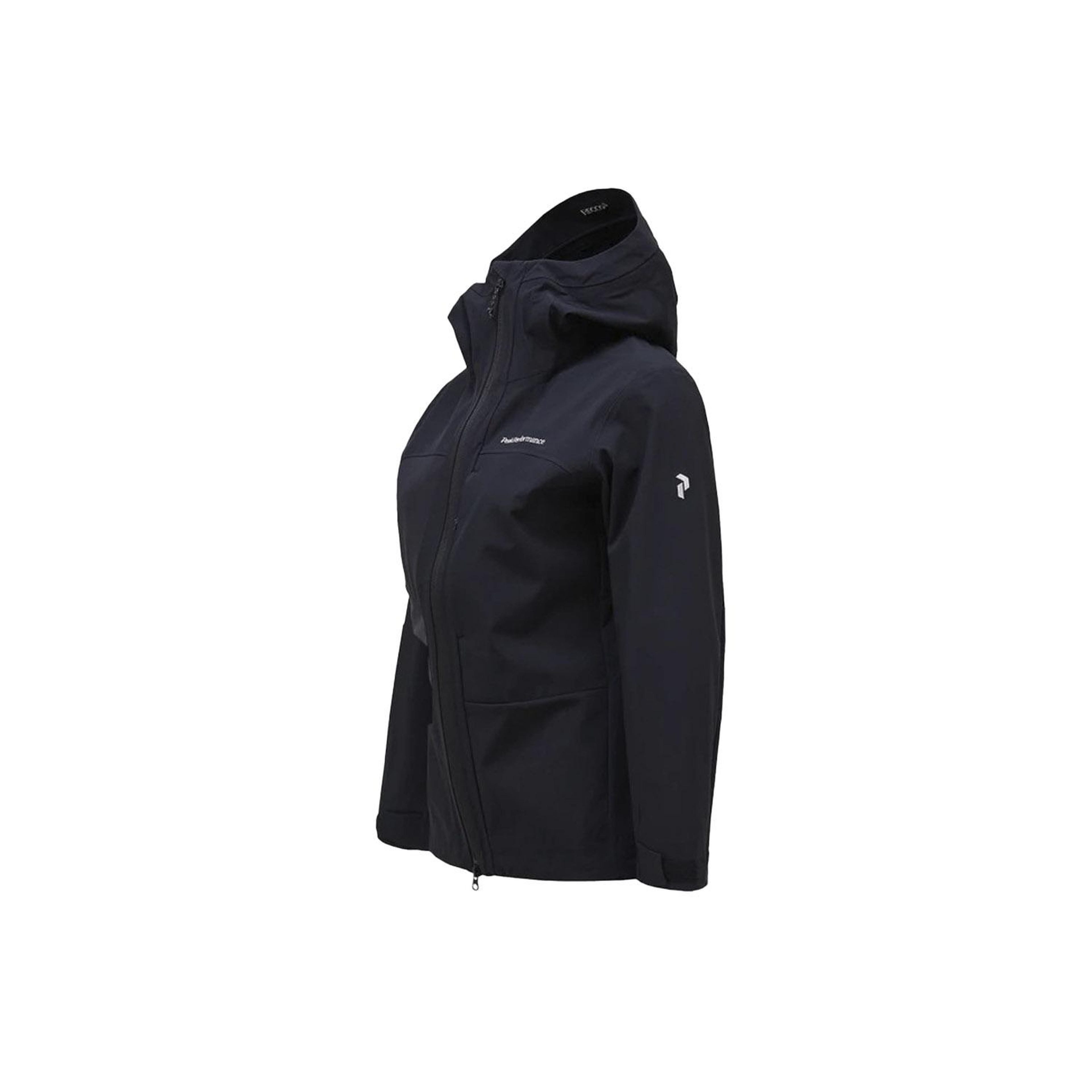 Peak Performance Ascent Softshell Kadın Siyah Kayak Ceketi