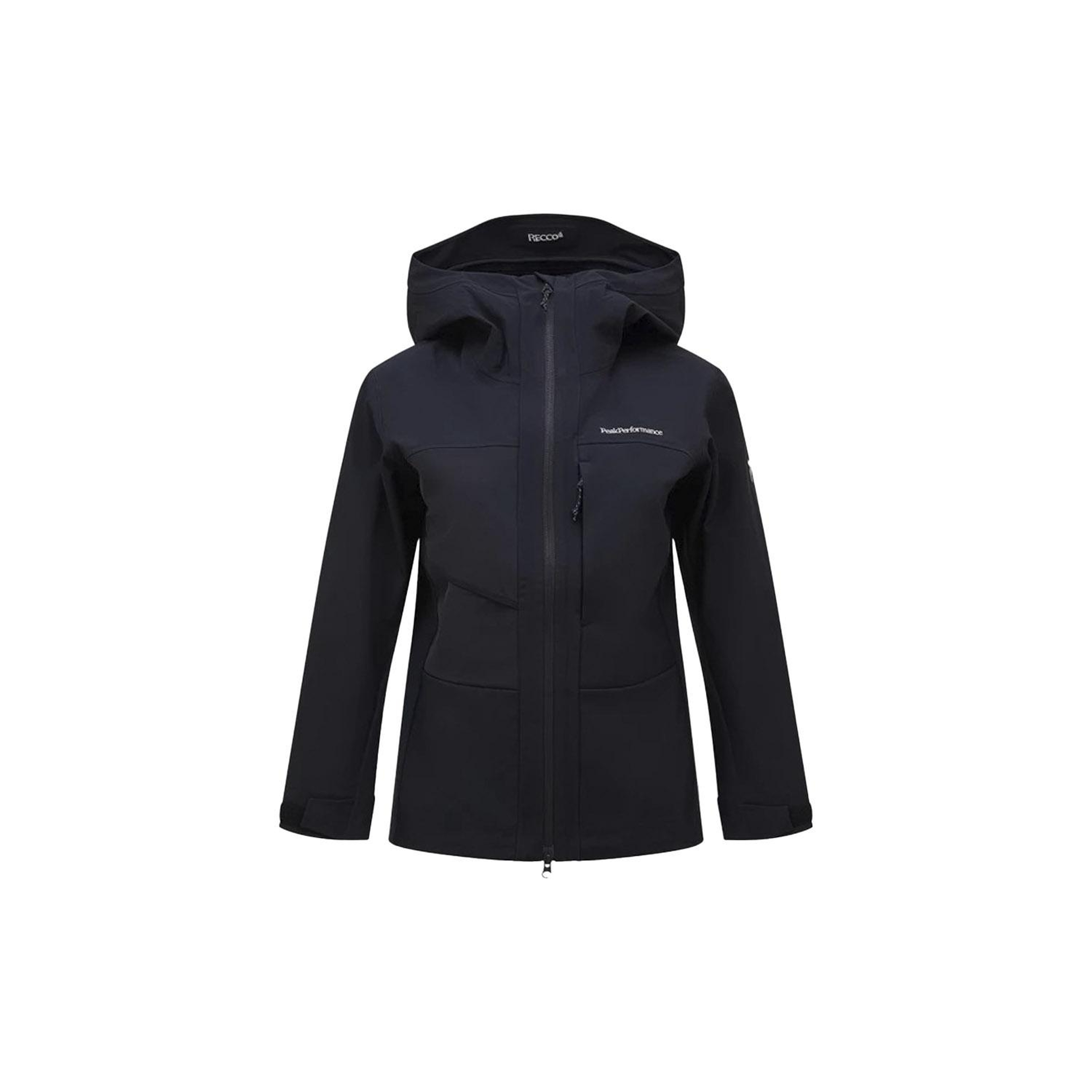 Peak Performance Ascent Softshell Kadın Siyah Kayak Ceketi