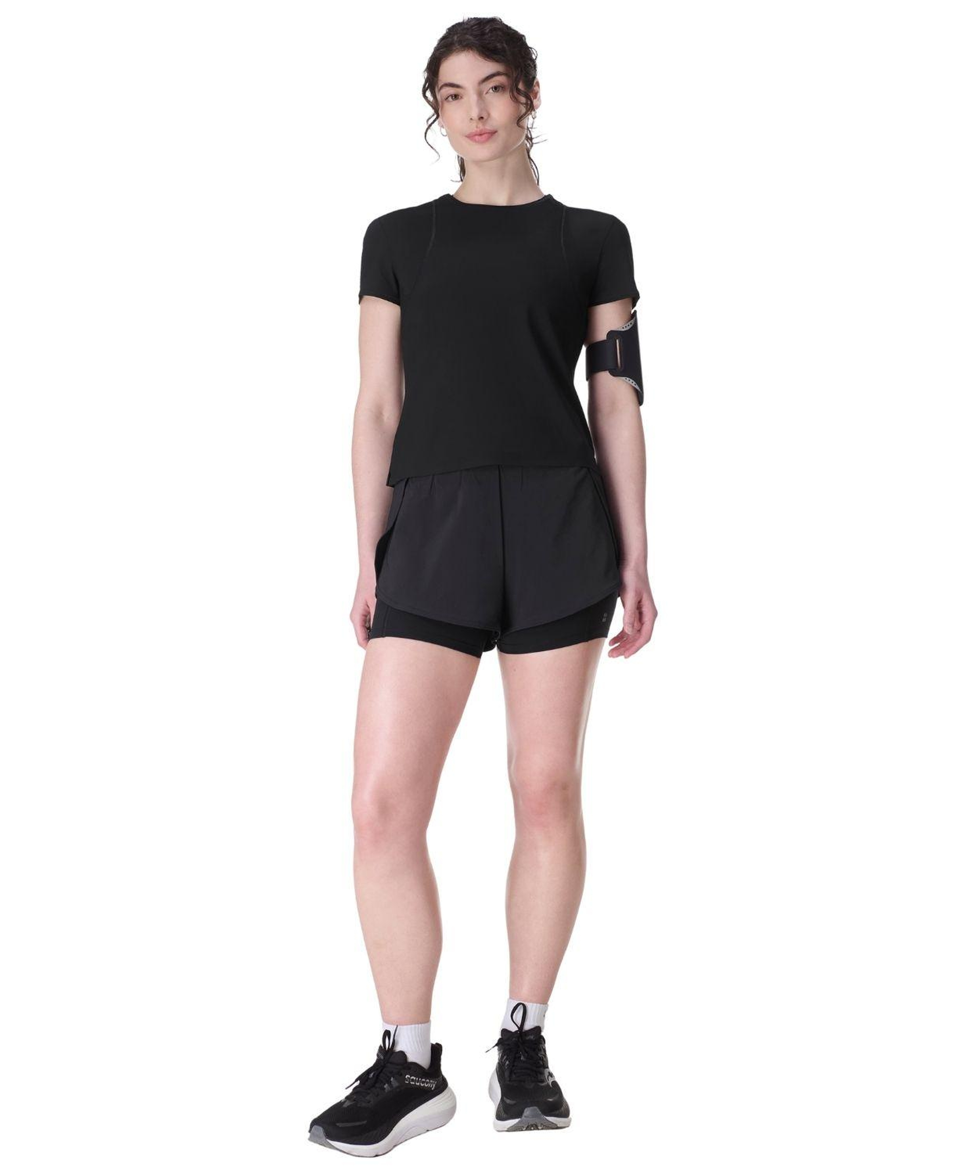 Sweaty Betty Zero Gravity Race Fit Kadın Siyah Koşu Tişört