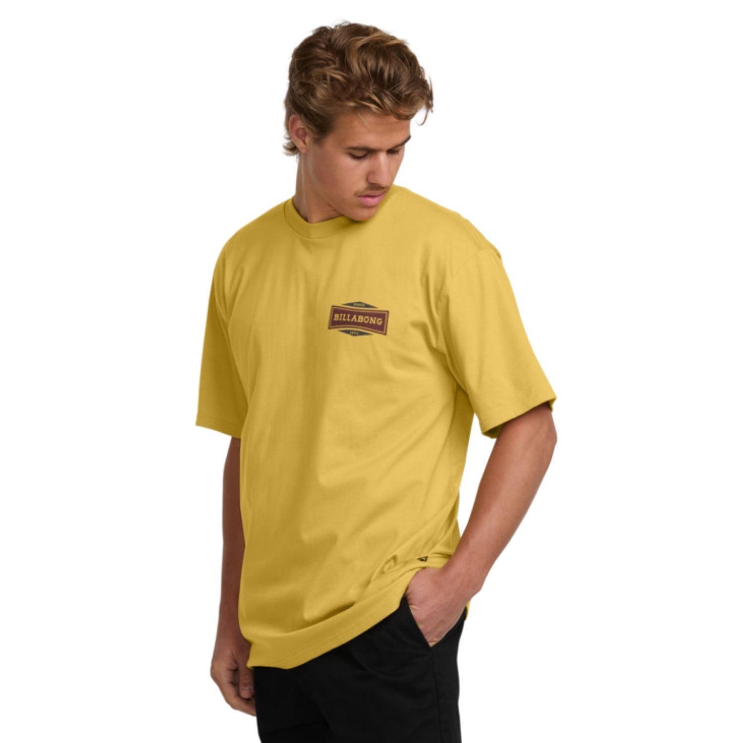 Billabong Walled Regular Erkek Sarı Tişört