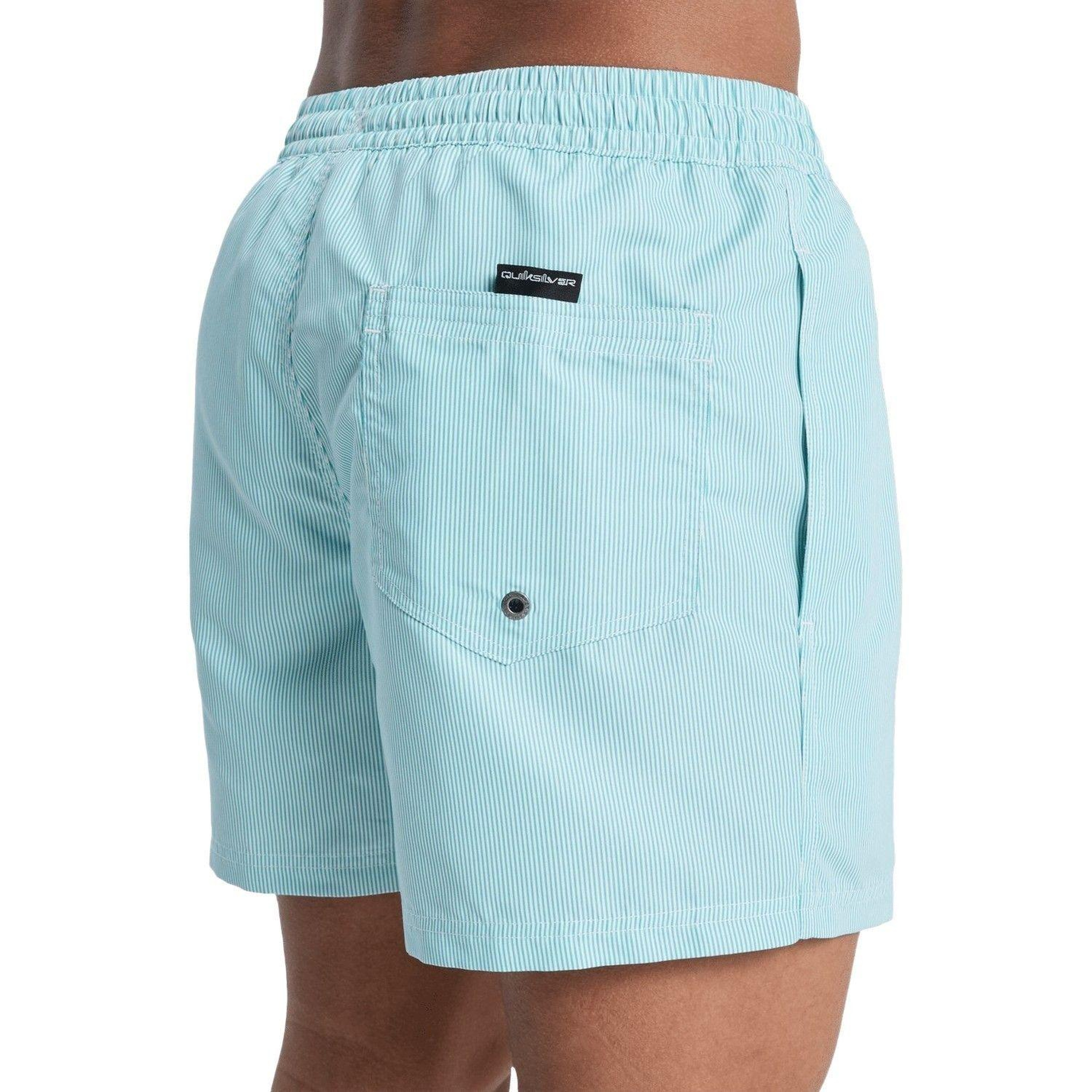 Quiksilver Deluxe 15 Erkek Mavi Volley Short