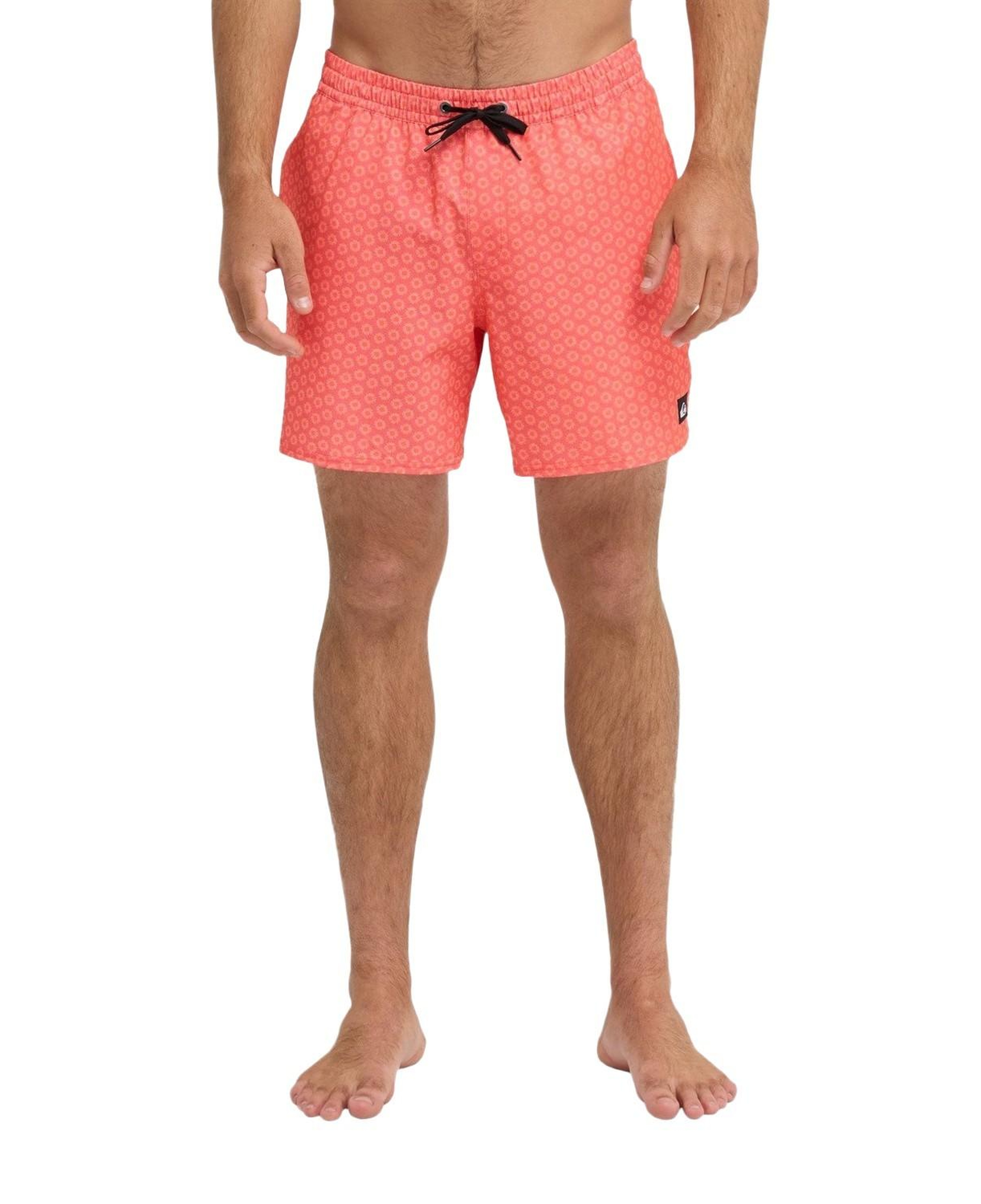 Quiksilver Stretch Printed Erkek Pembe Volley Short