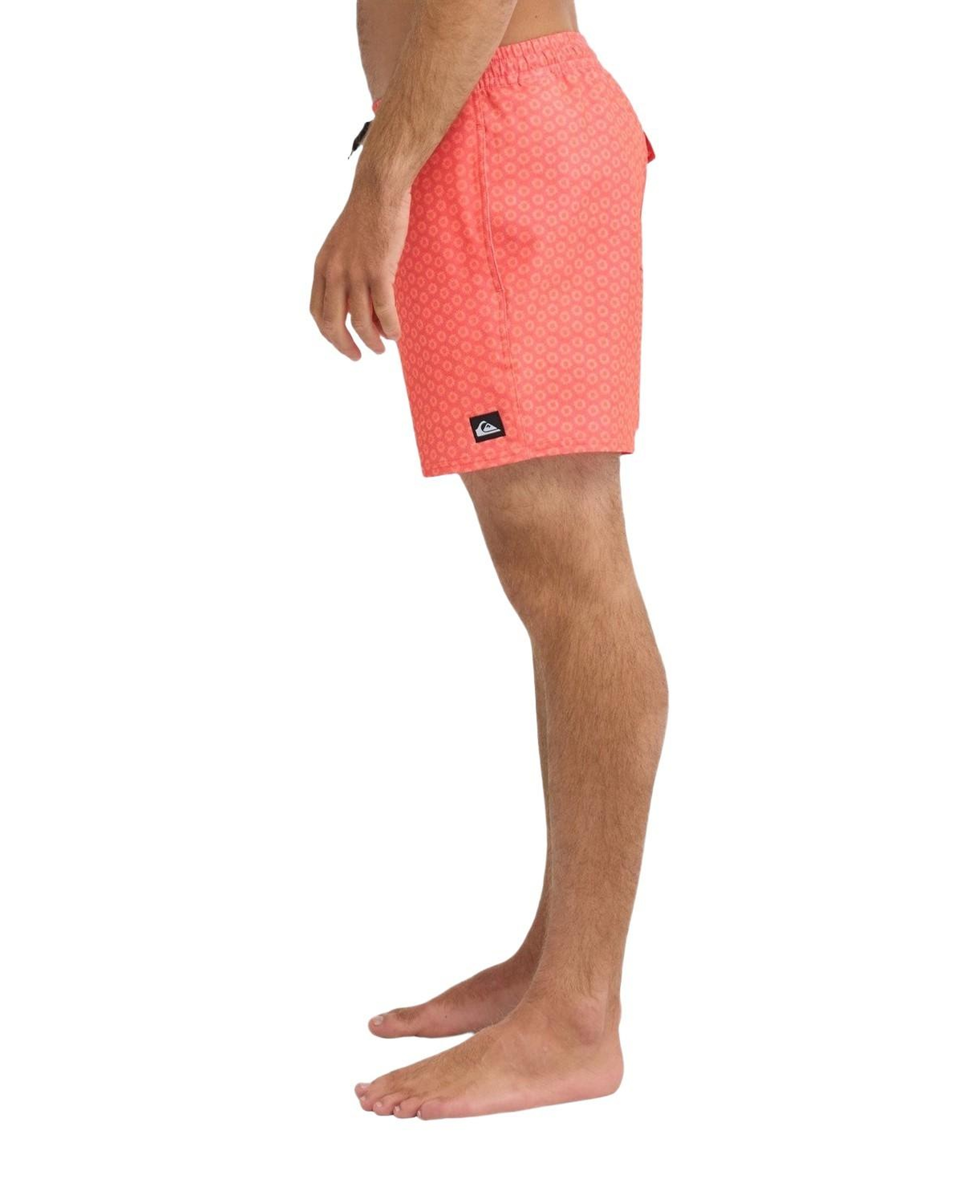 Quiksilver Stretch Printed Erkek Pembe Volley Short