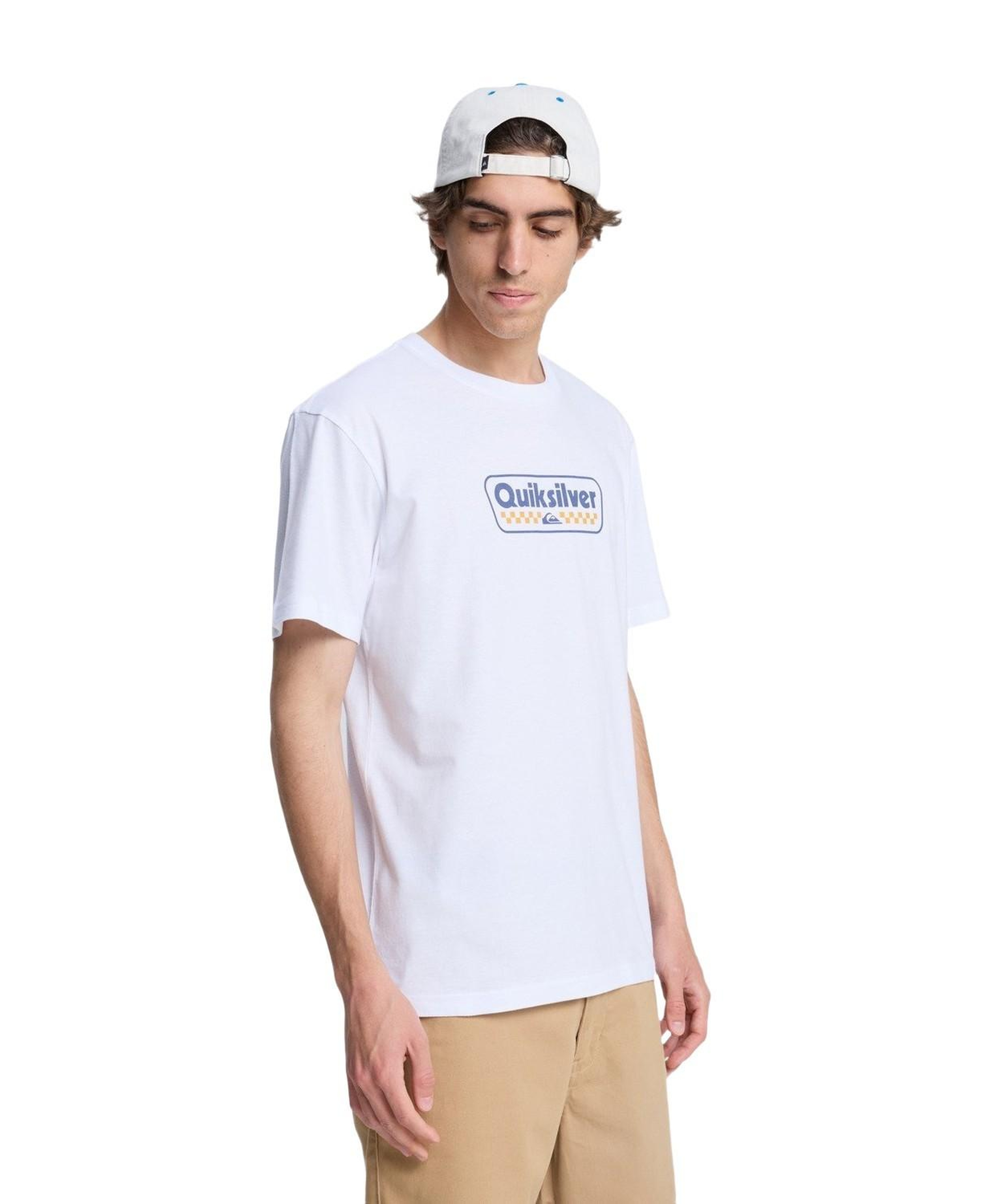 Quiksilver Ev Starting Gri Erkek Beyaz Tişört