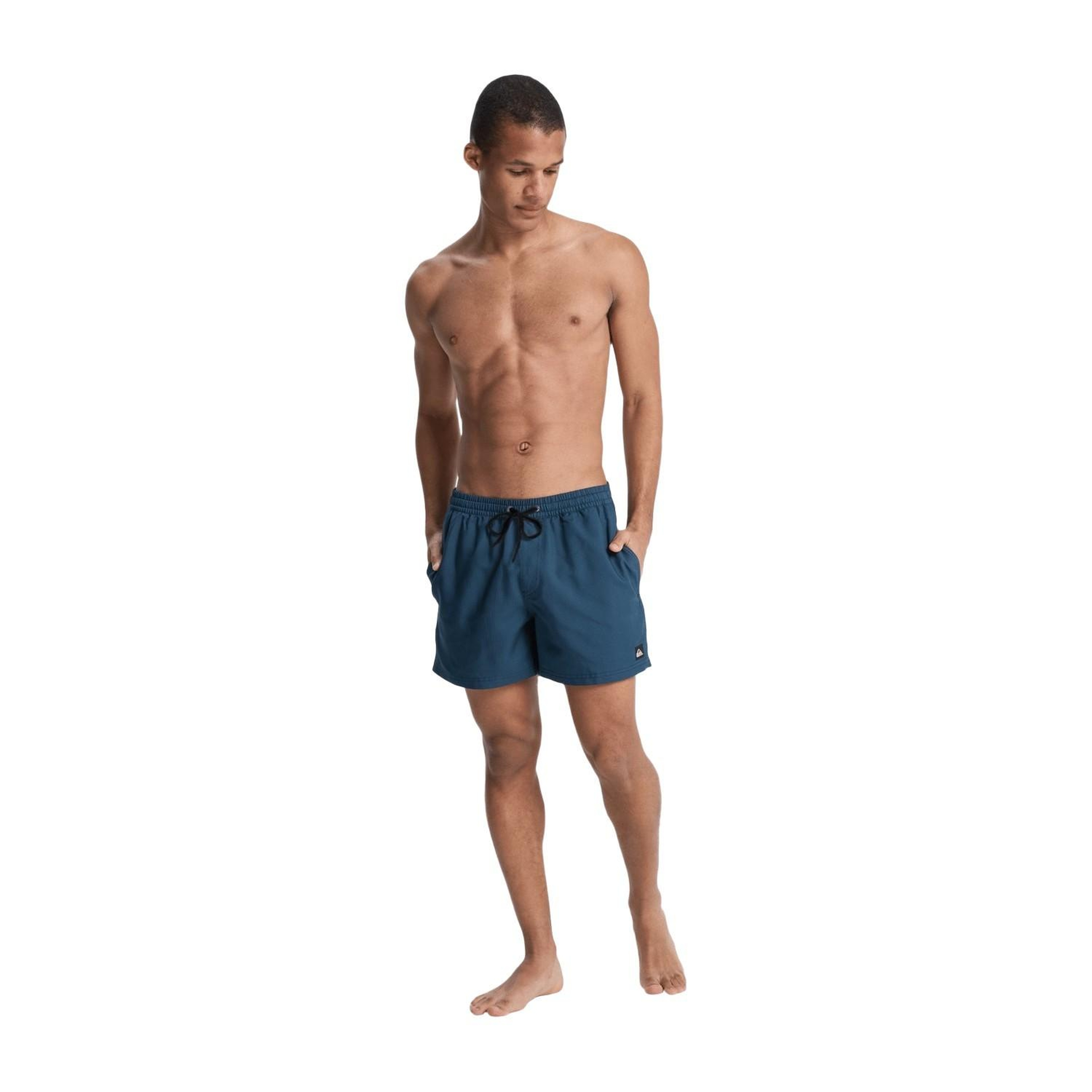 Quiksilver Deluxe 15 Erkek Mavi Volley Short