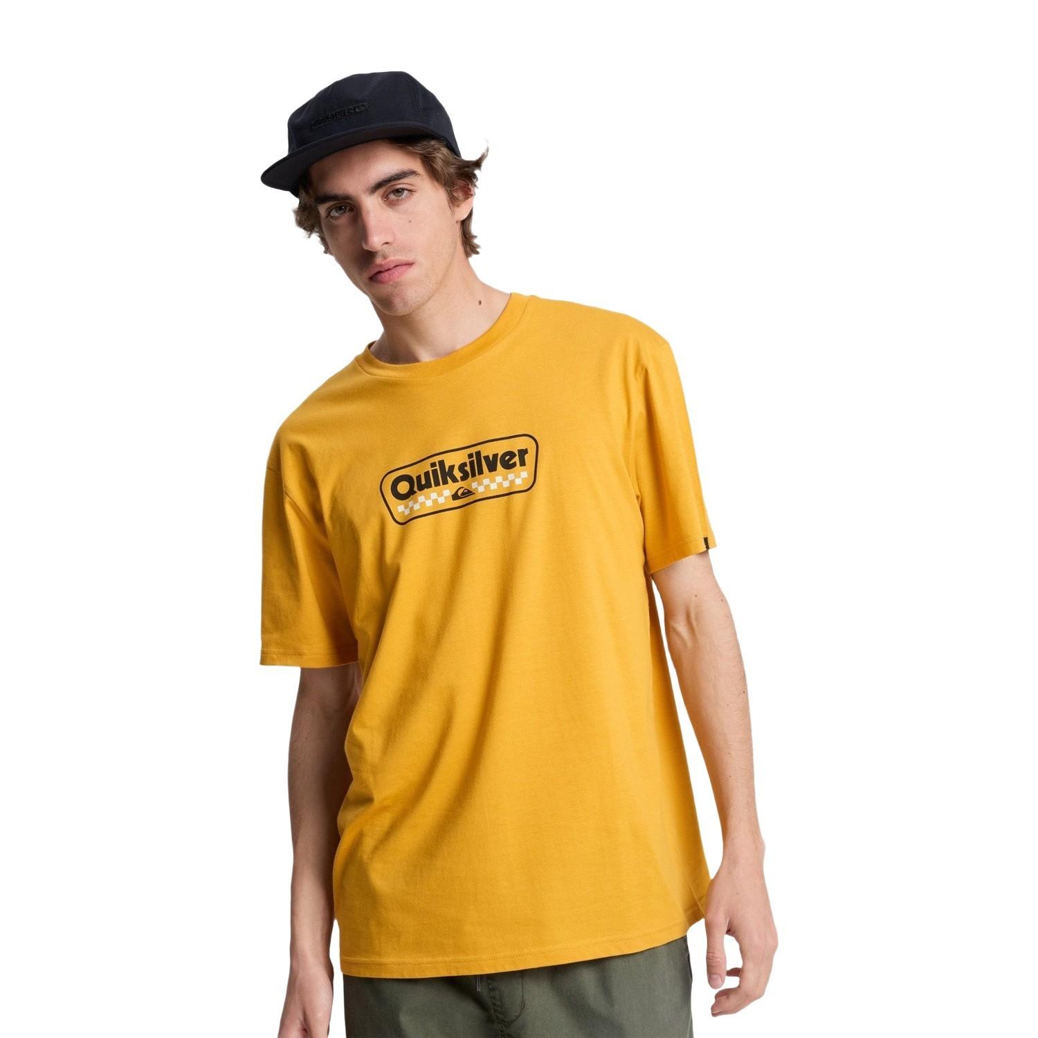 Quiksilver Ev Starting Gri Erkek Turuncu Tişört