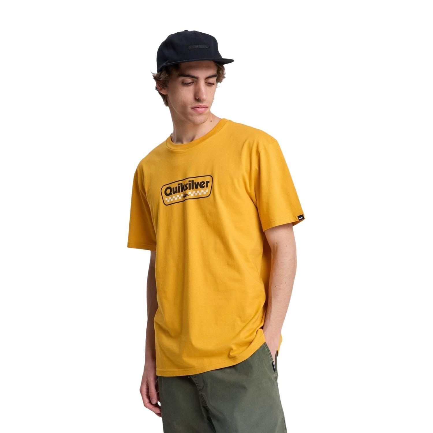 Quiksilver Ev Starting Gri Erkek Turuncu Tişört
