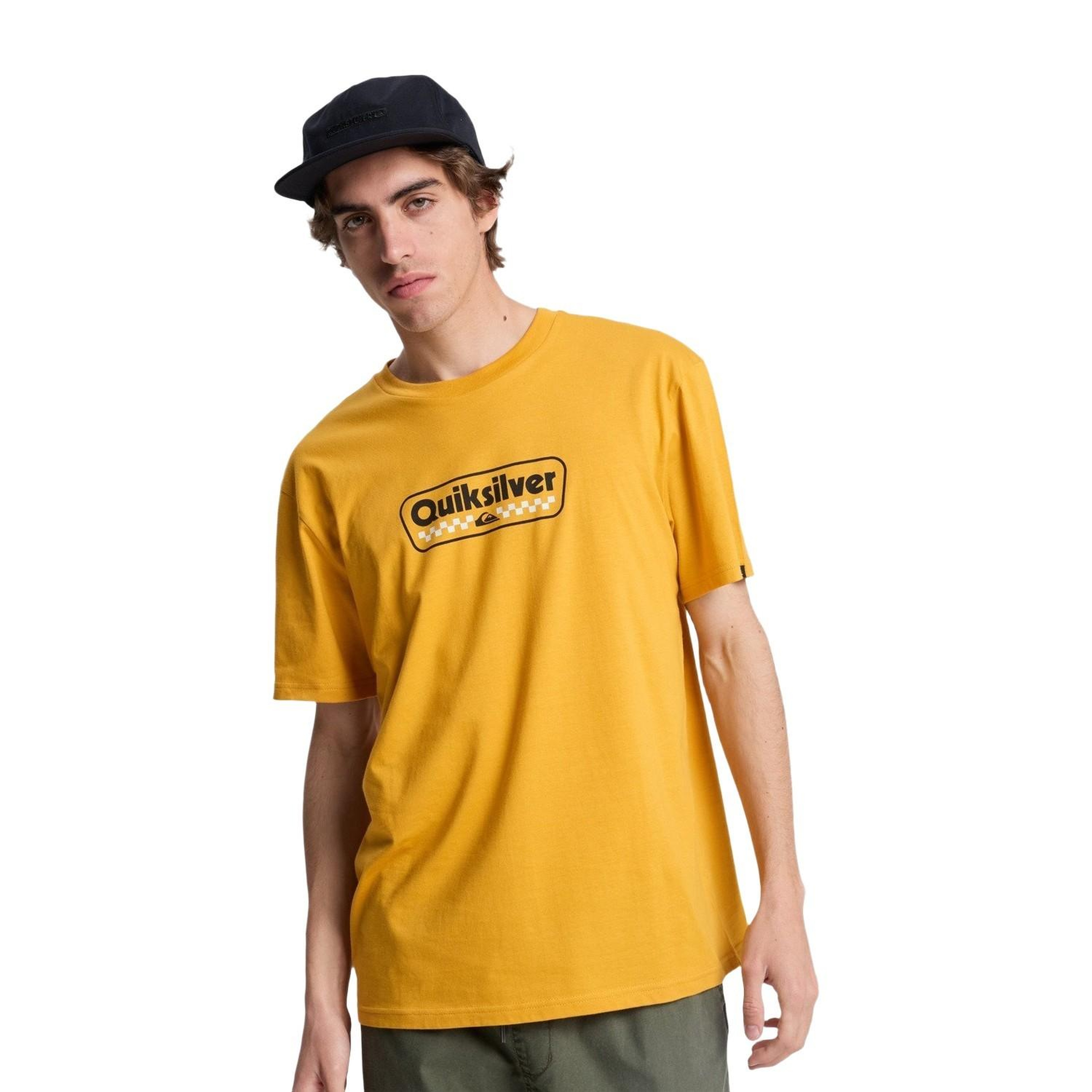 Quiksilver Ev Starting Gri Erkek Turuncu Tişört