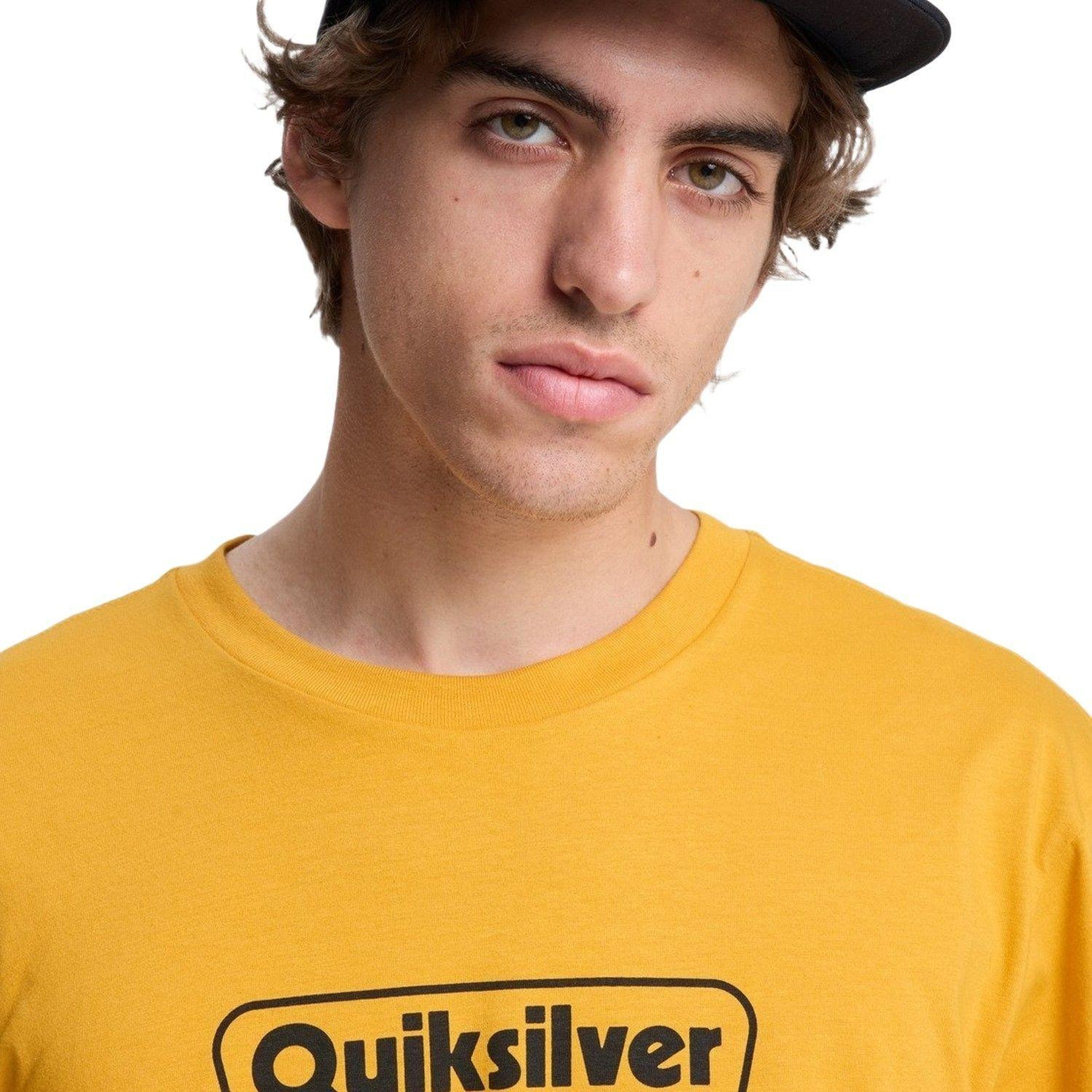 Quiksilver Ev Starting Gri Erkek Turuncu Tişört