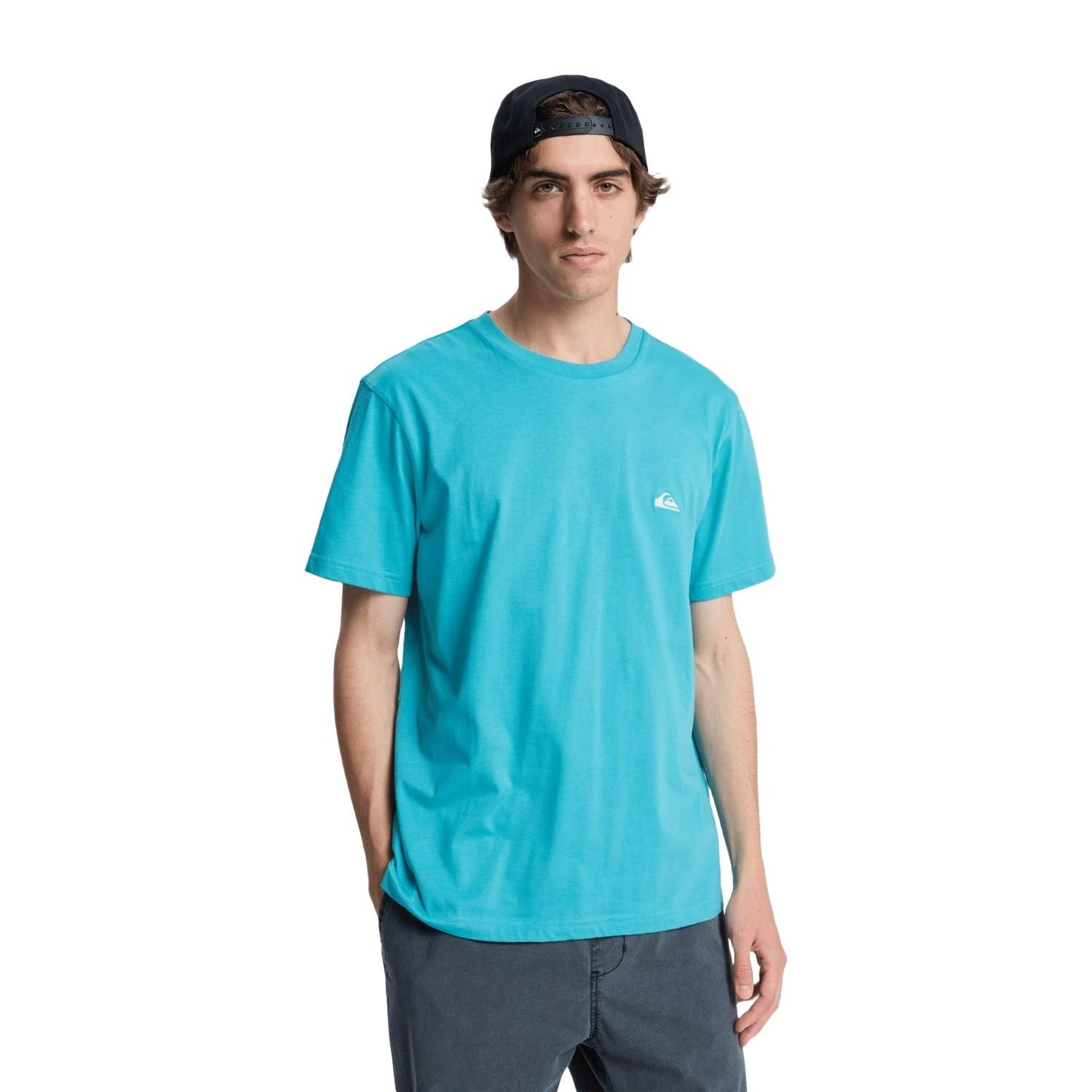 Quiksilver Basicscreenssym Erkek Mavi Tişört