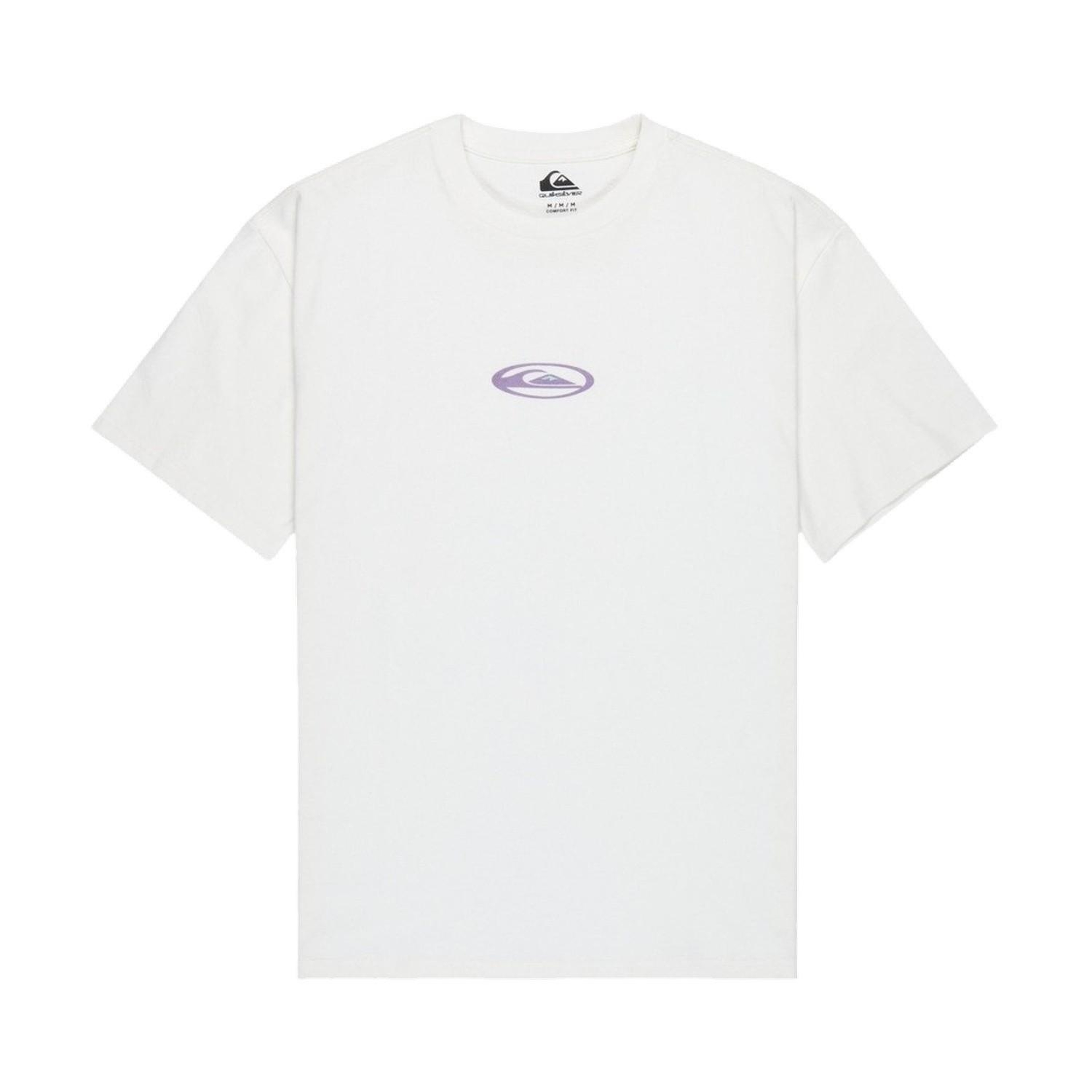 Quiksilver Flowers Surfing Erkek Beyaz Tişört