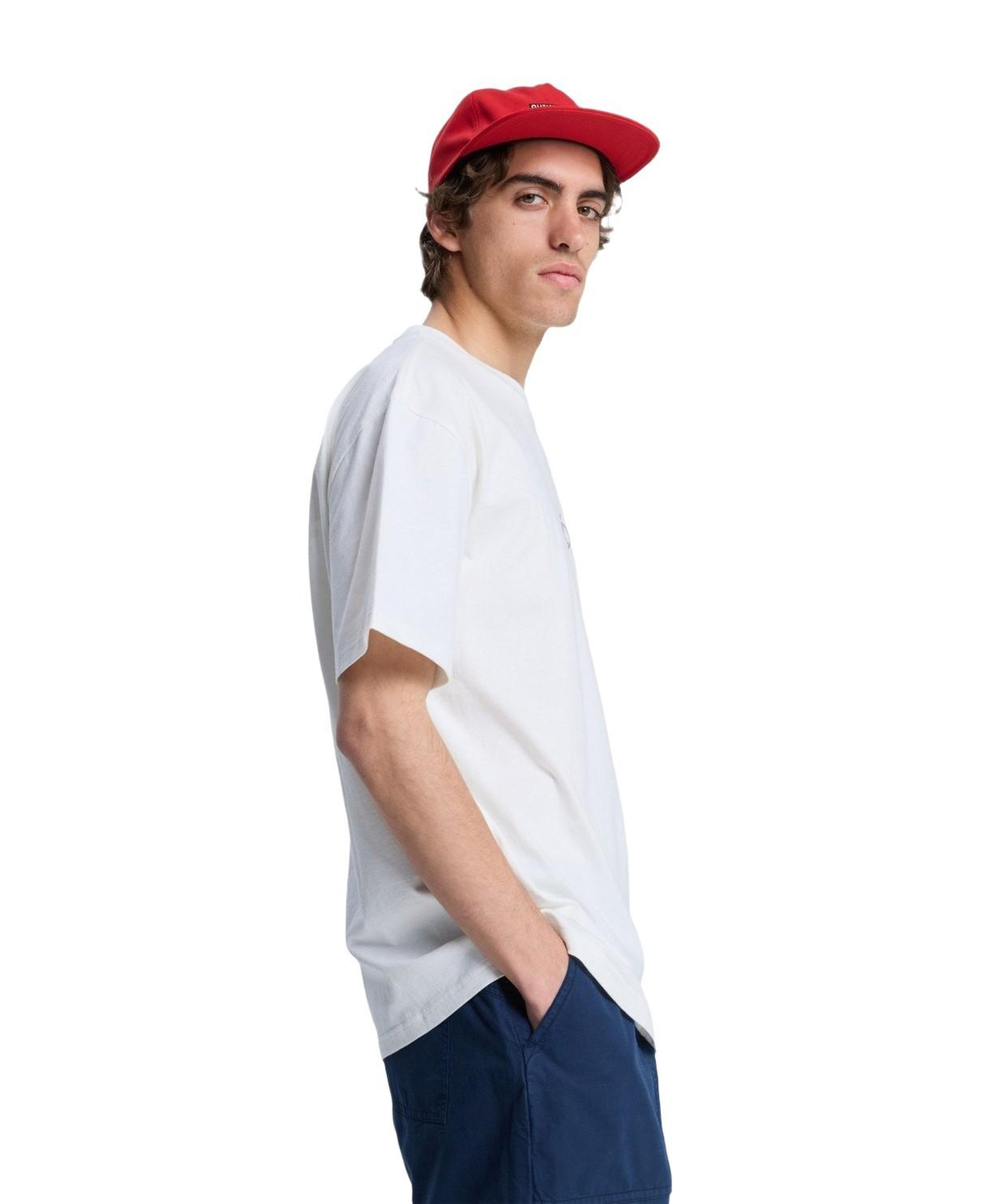 Quiksilver Flowers Surfing Erkek Beyaz Tişört
