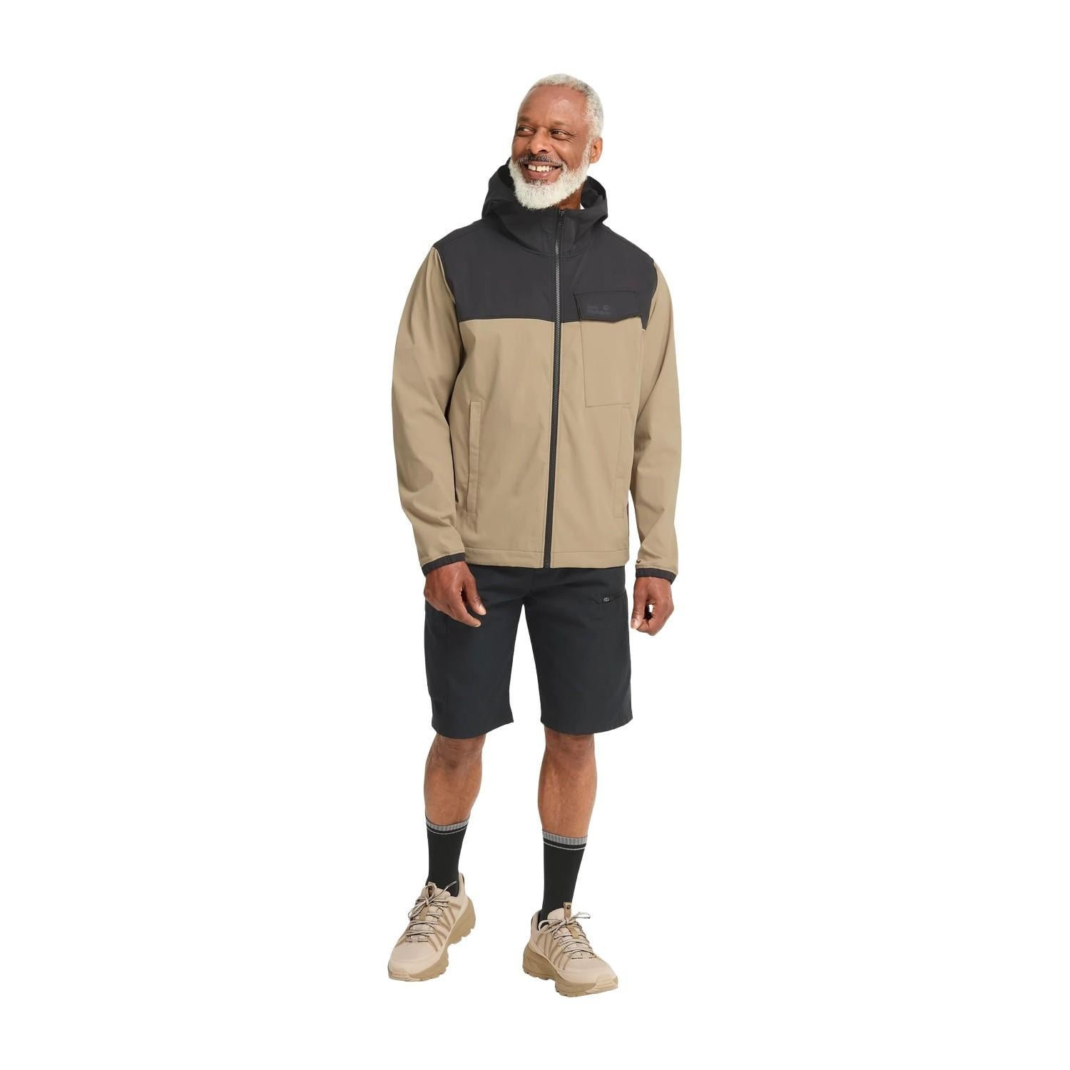 Jack Wolfskin Mahani Erkek Bej Outdoor Ceketi